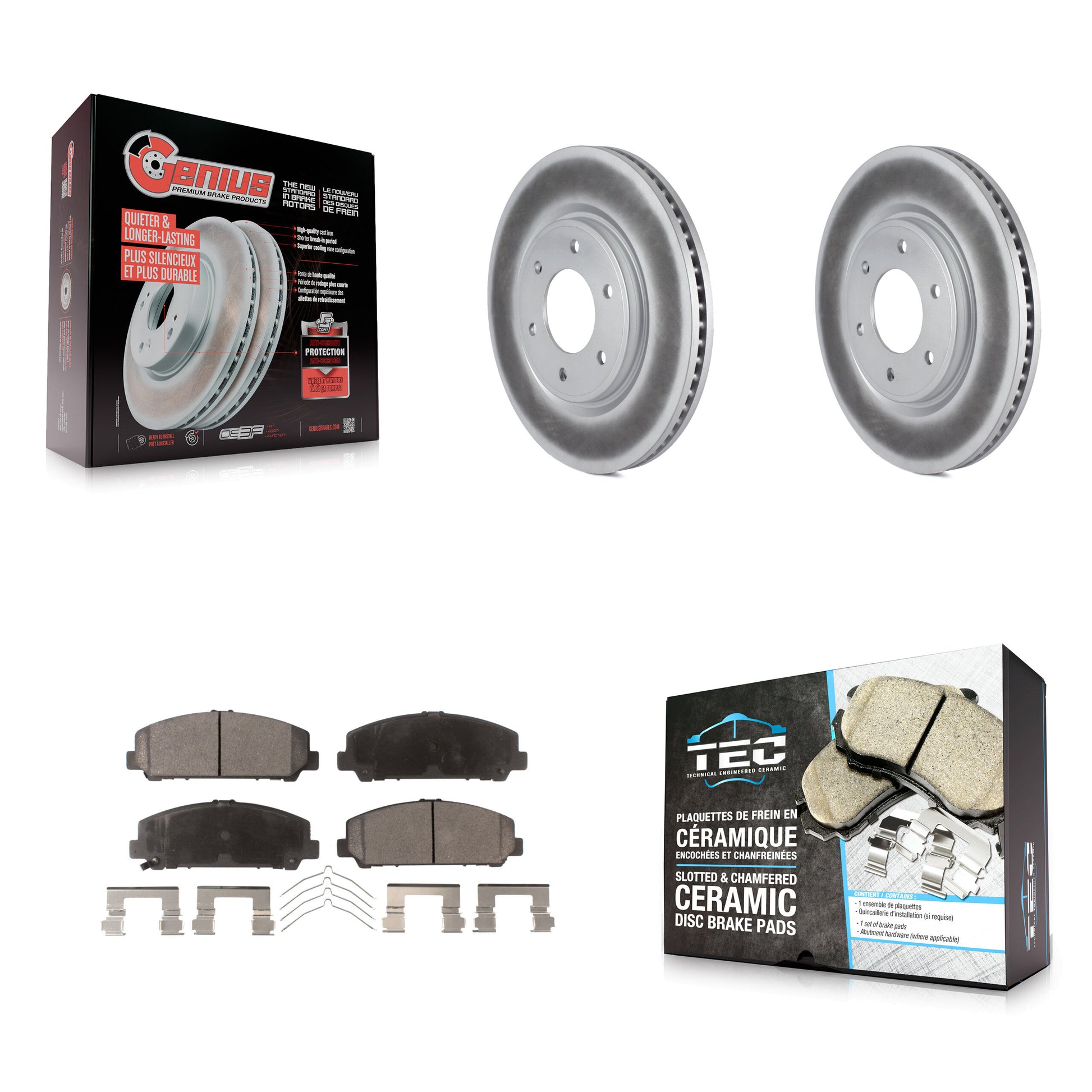 Transit Auto KGT-100421 Disc Brake Kit for 2007-2024 Nissan Armada, Nissan TITAN and More - Front