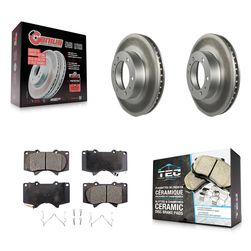 Transit Auto KGT-100442 Disc Brake Kit for 2003-2023 Toyota Tacoma, Toyota FJ Cruiser, Toyota 4Runner - Front