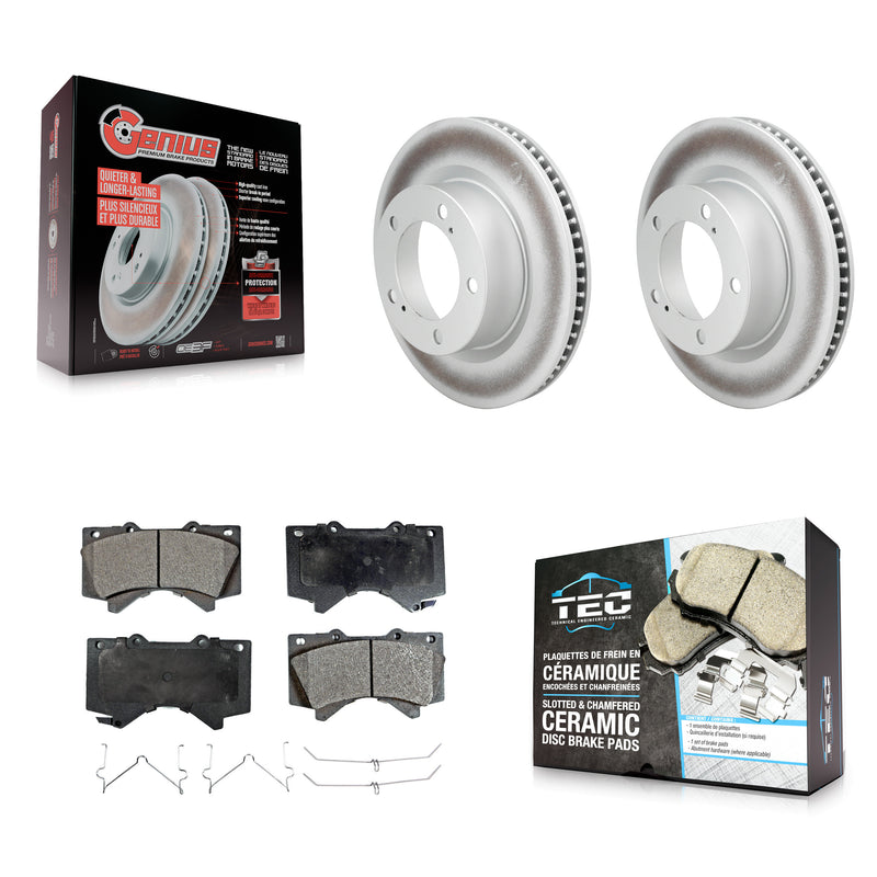 Transit Auto KGT-100443 Disc Brake Kit for 2008-2020 Toyota Land Cruiser, Lexus LX570 - Front