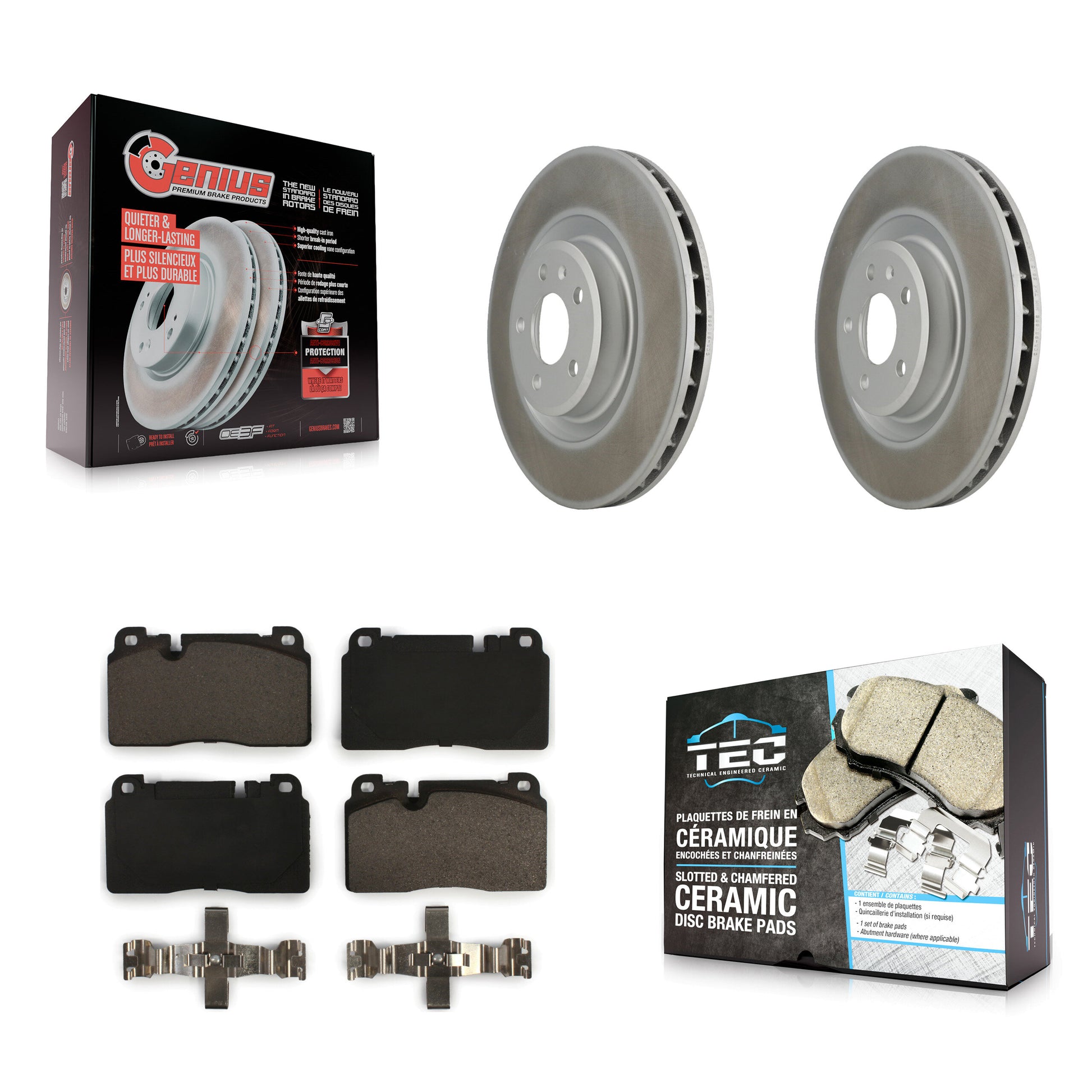 Transit Auto KGT-100445 Disc Brake Kit for 2013-2017 Audi Q5 - Front