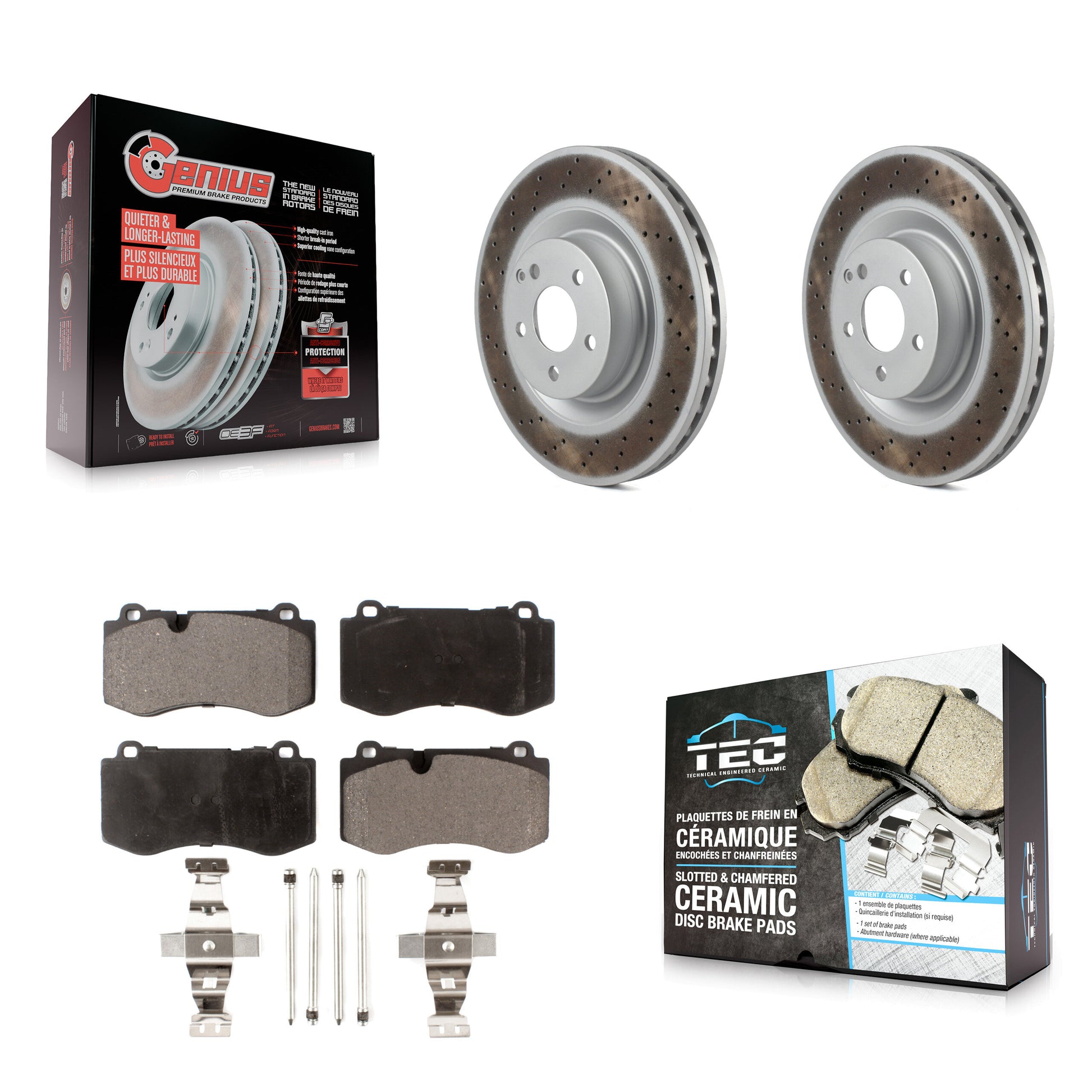 Transit Auto KGT-100456 Disc Brake Kit for 2007-2014 Mercedes-Benz S350, Mercedes-Benz SL550 and More - Front