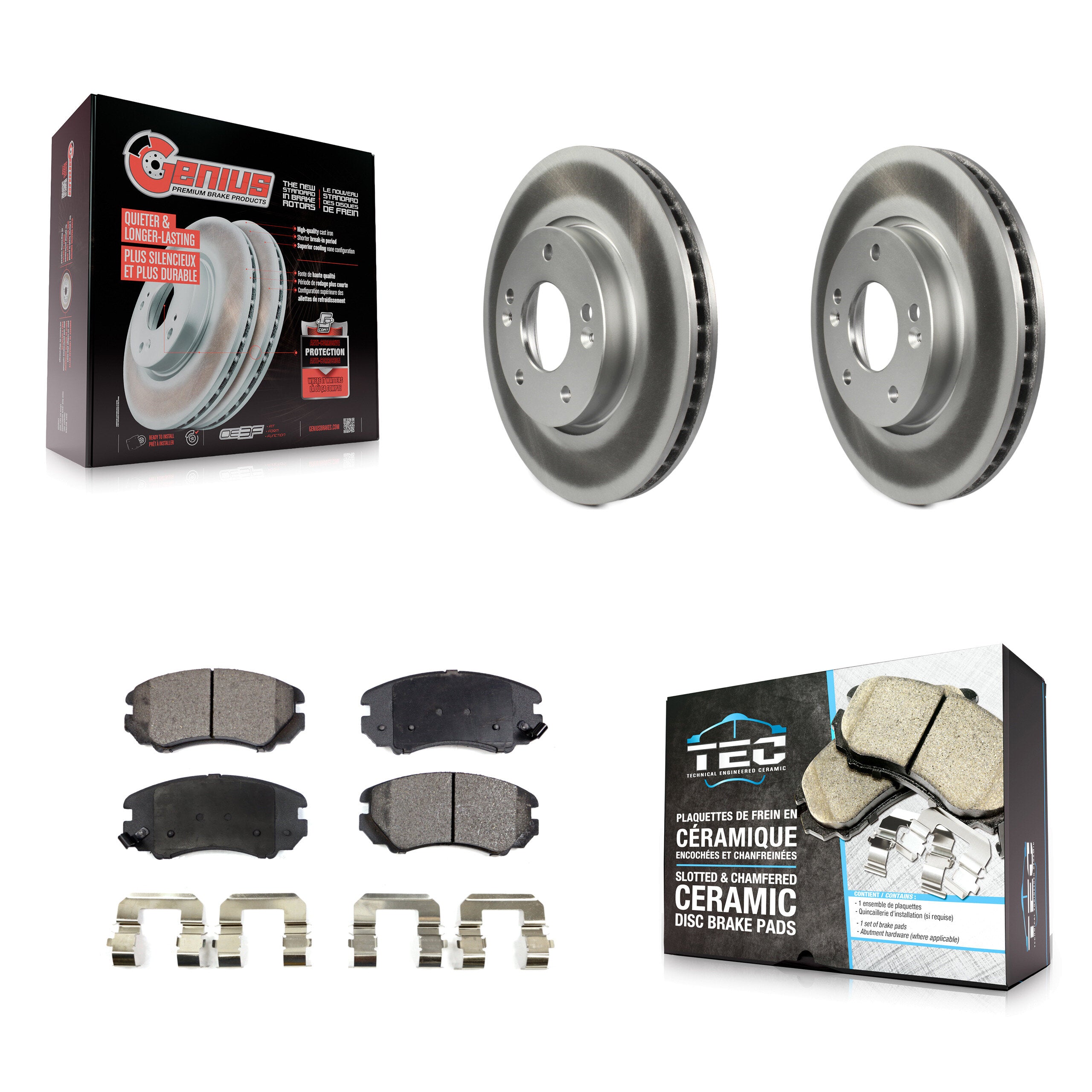 Transit Auto KGT-100460 Disc Brake Kit for 2010-2011 Kia Soul - Front
