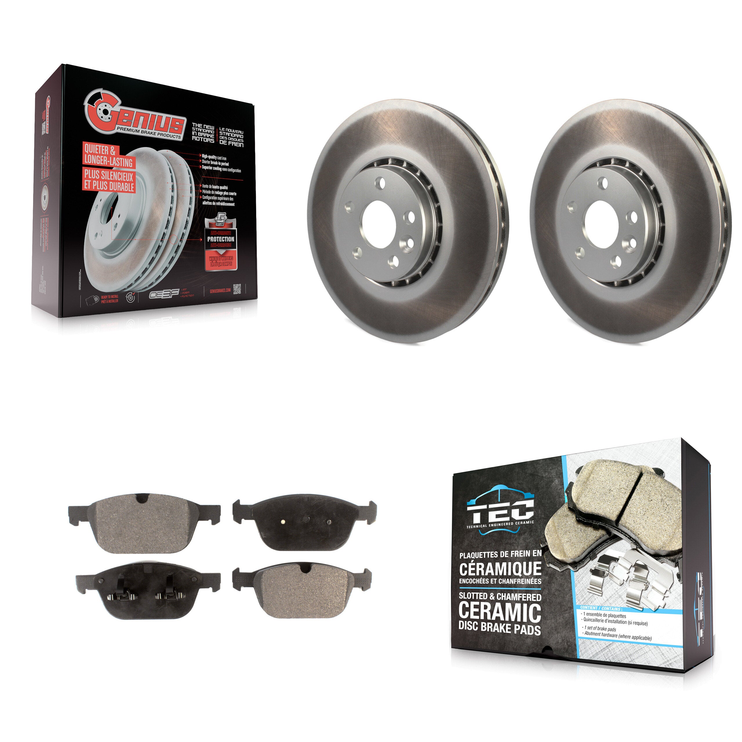 Transit Auto KGT-100464 Disc Brake Kit for 2010-2015 Volvo XC60 - Front