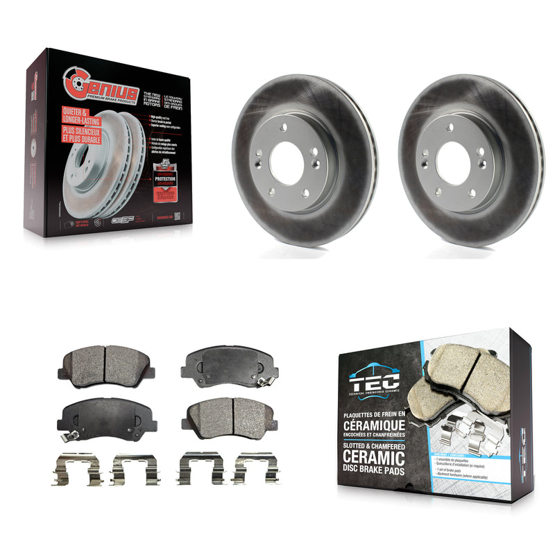 Transit Auto KGT-100483 Disc Brake Kit for 2011-2016 Hyundai Elantra GT, Kia Forte and More - Front