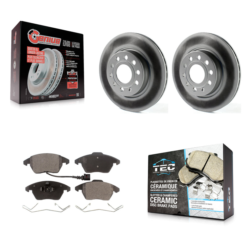 Transit Auto KGT-100493 Disc Brake Kit for 2011-2013 Volkswagen GTI, Audi A3 Quattro - Front
