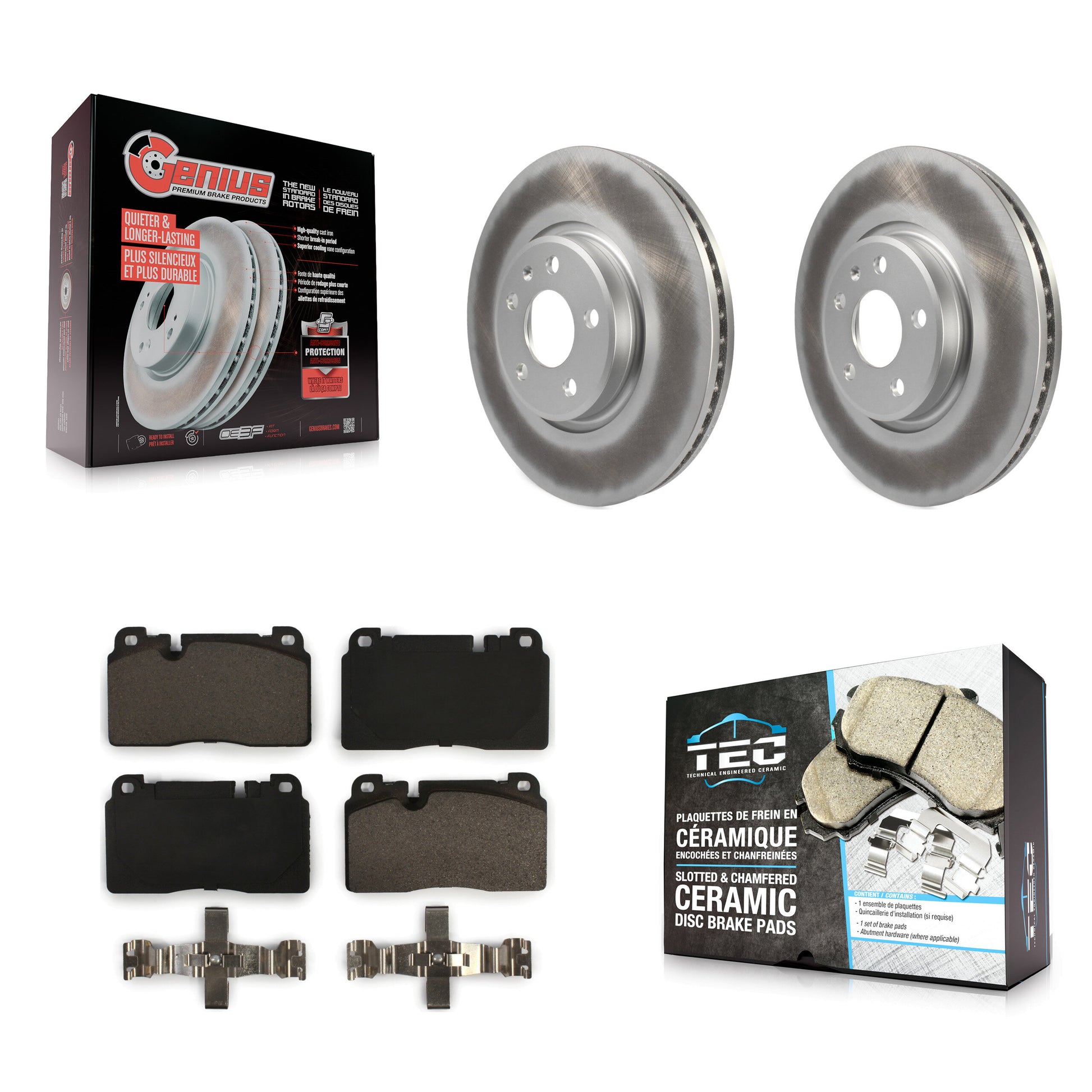 Transit Auto KGT-100499 Disc Brake Kit for 2013-2017 Audi Q5 - Front