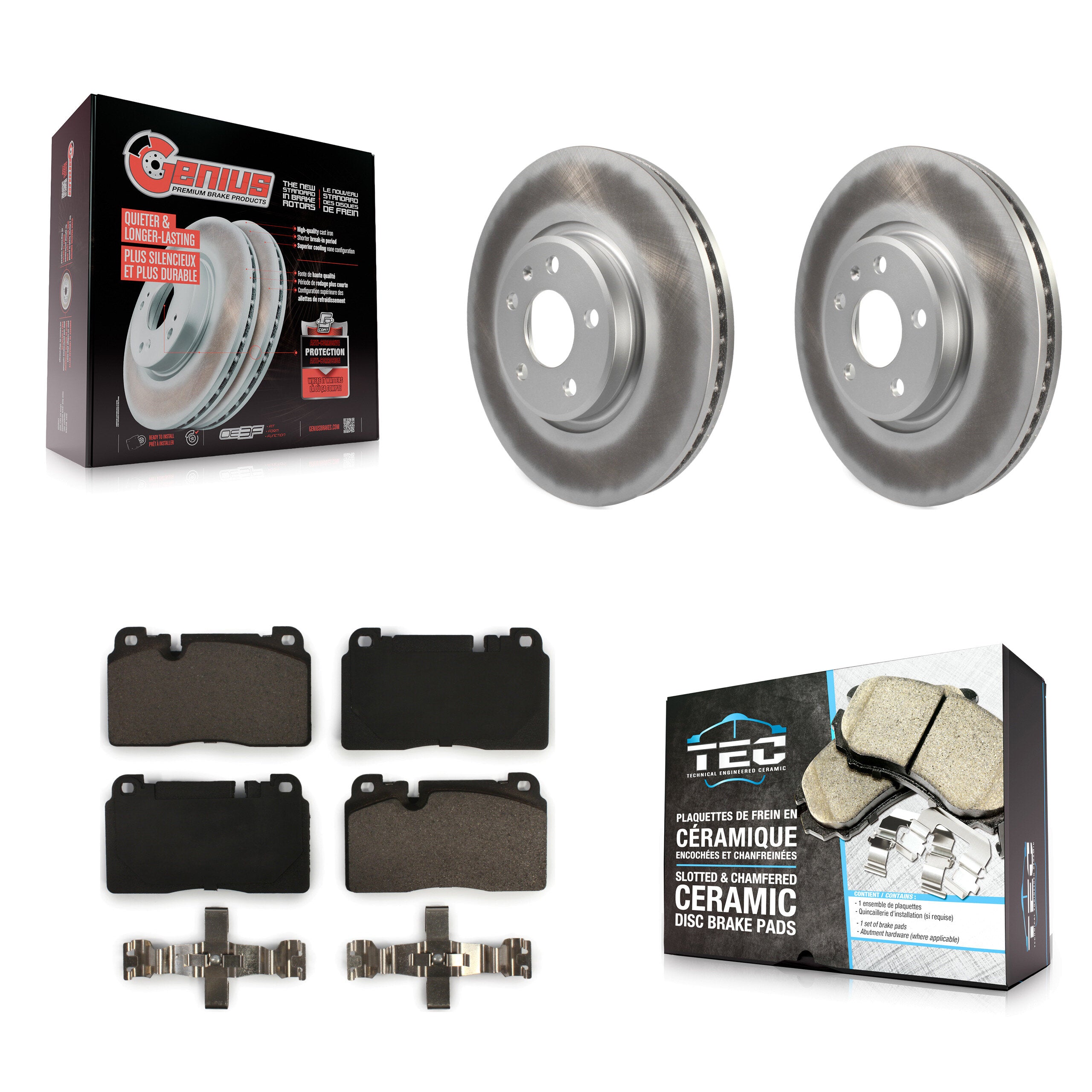 Transit Auto KGT-100499 Disc Brake Kit for 2013-2017 Audi Q5 - Front