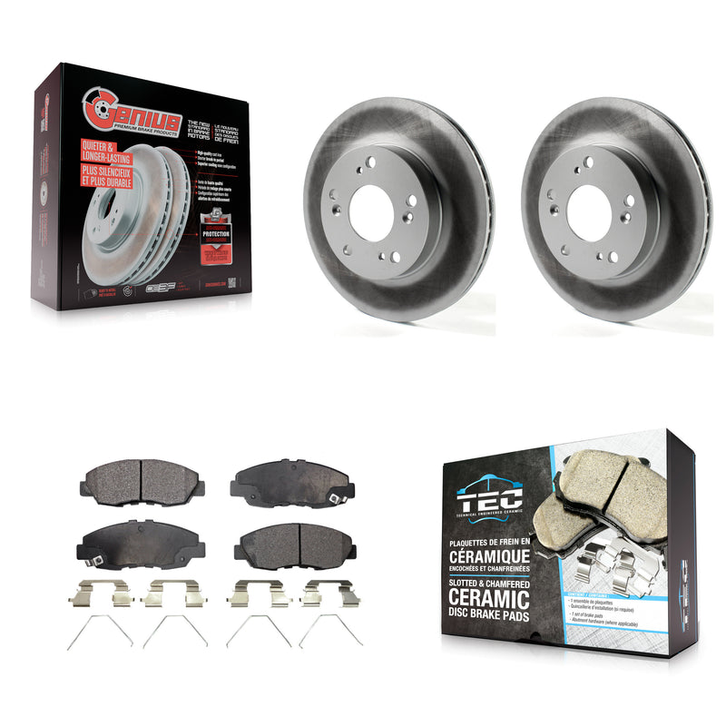 Transit Auto KGT-100502 Disc Brake Kit for 2012-2015 Honda Civic - Front