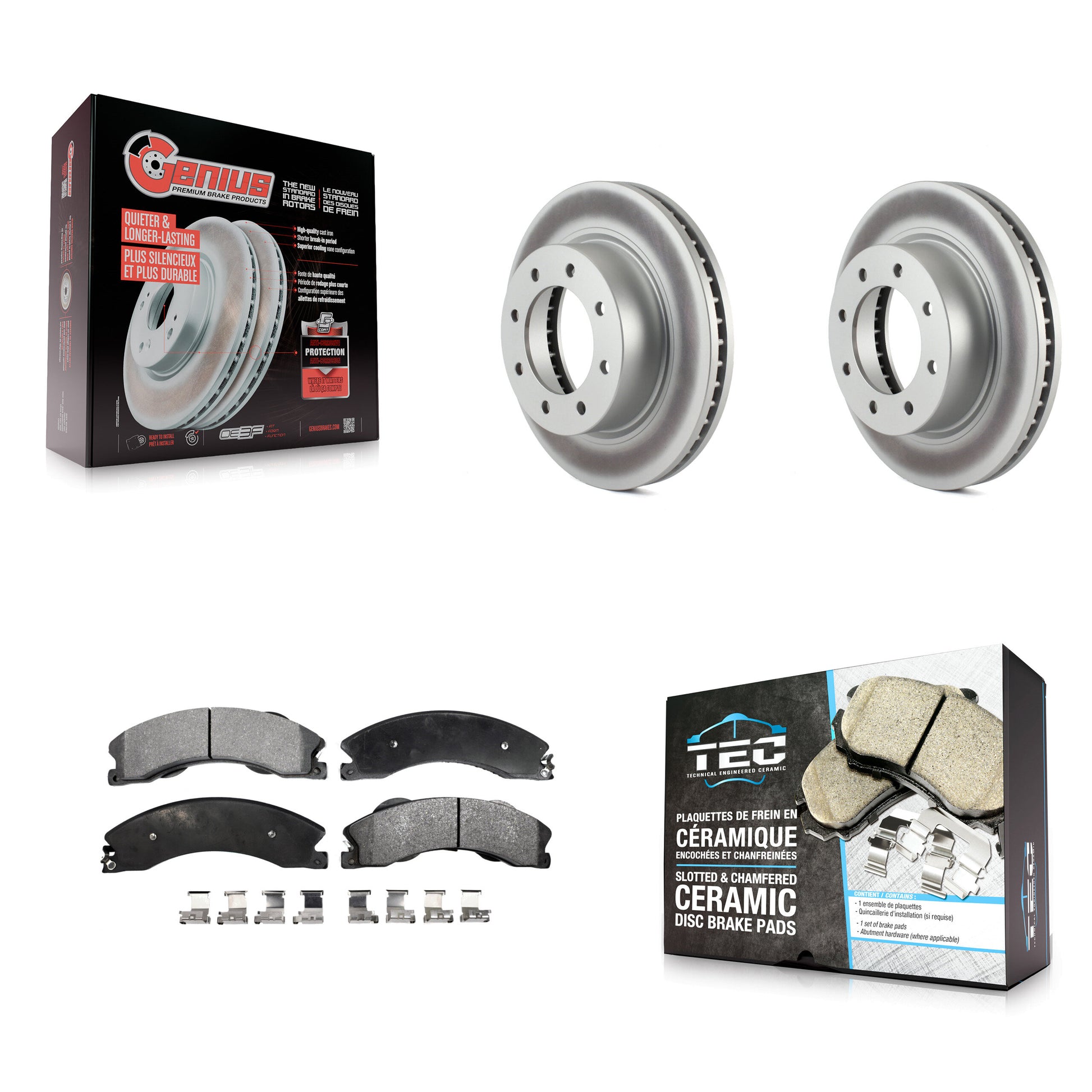 Transit Auto KGT-100505 Disc Brake Kit for 2012-2021 Nissan NV1500, Nissan NV2500, Nissan NV3500 - Front