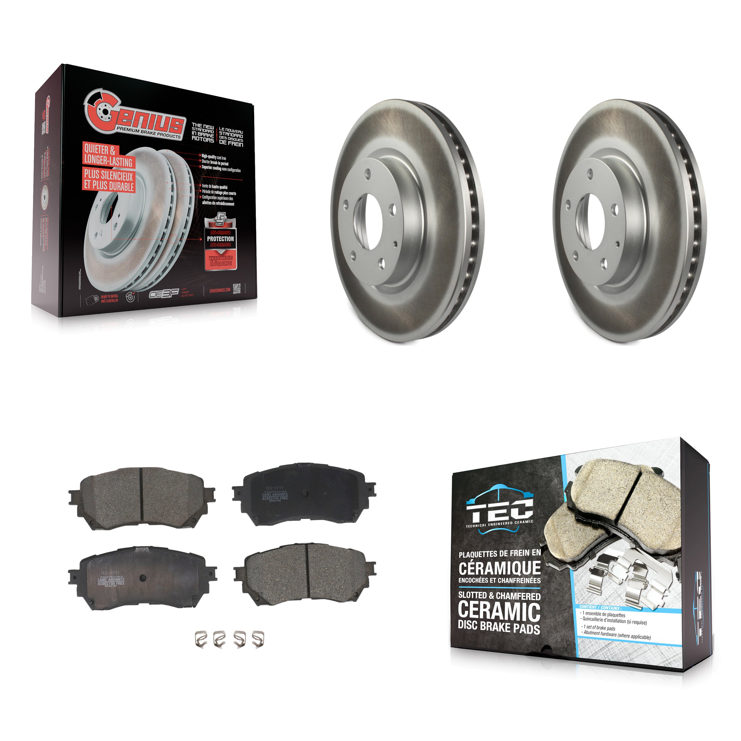 Transit Auto KGT-100517 Disc Brake Kit for 2014-2018 Mazda 6 - Front