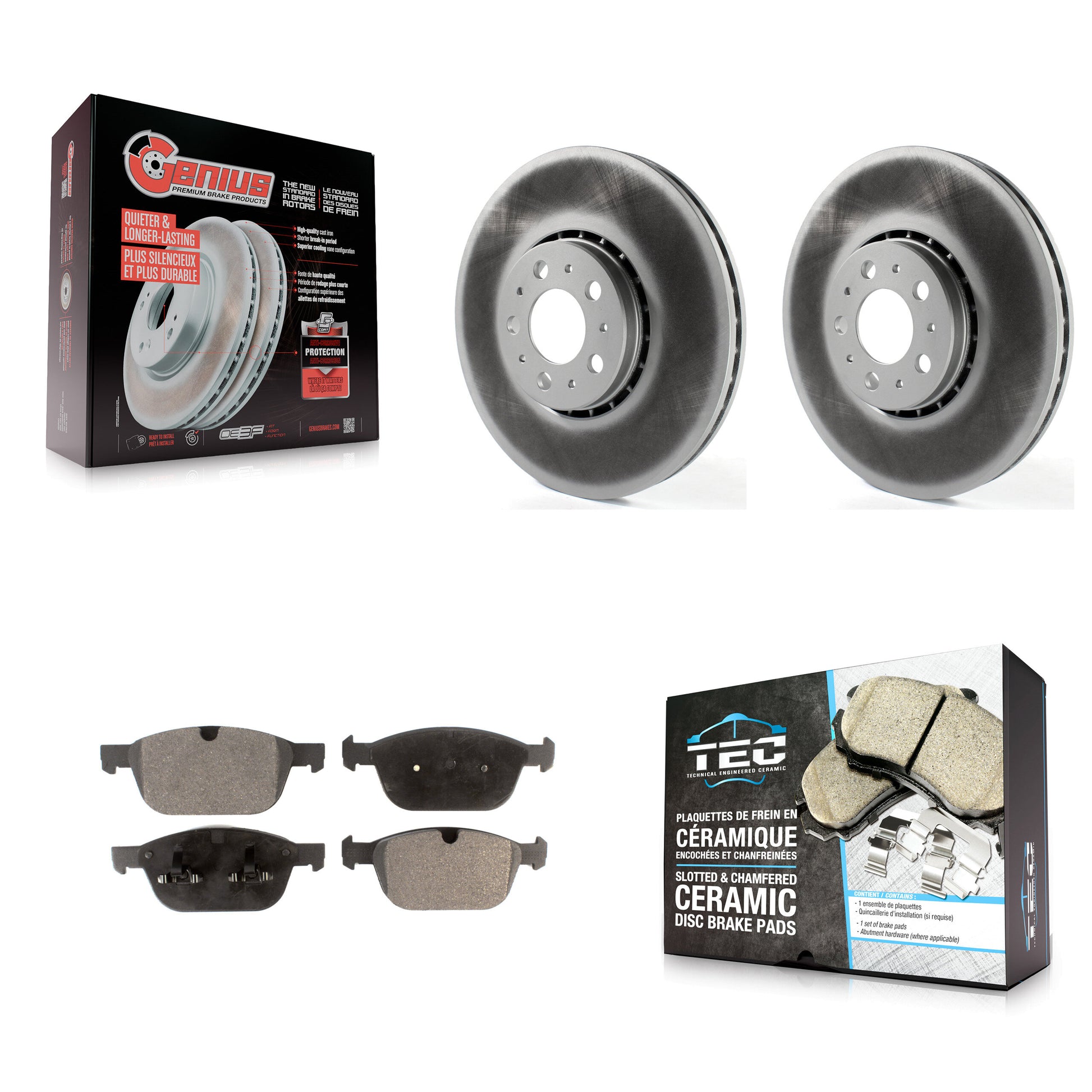 Transit Auto KGT-100522 Disc Brake Kit for 2003-2014 Volvo XC90 - Front