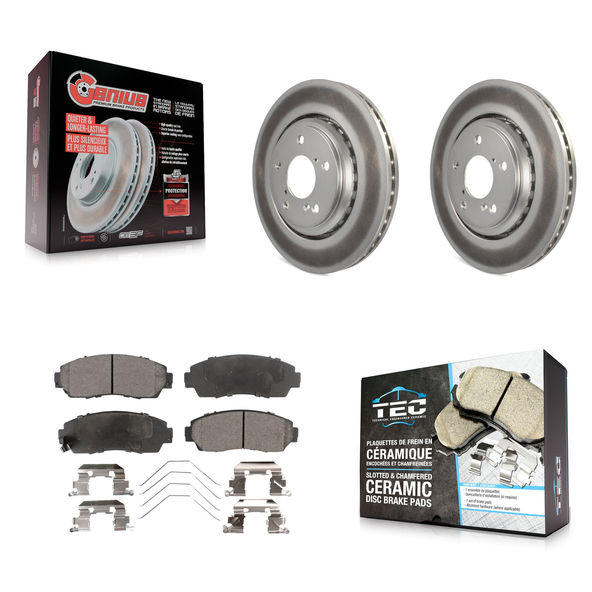 Transit Auto KGT-100523 Disc Brake Kit for 2015-2024 Honda Passport, Honda Odyssey - Front