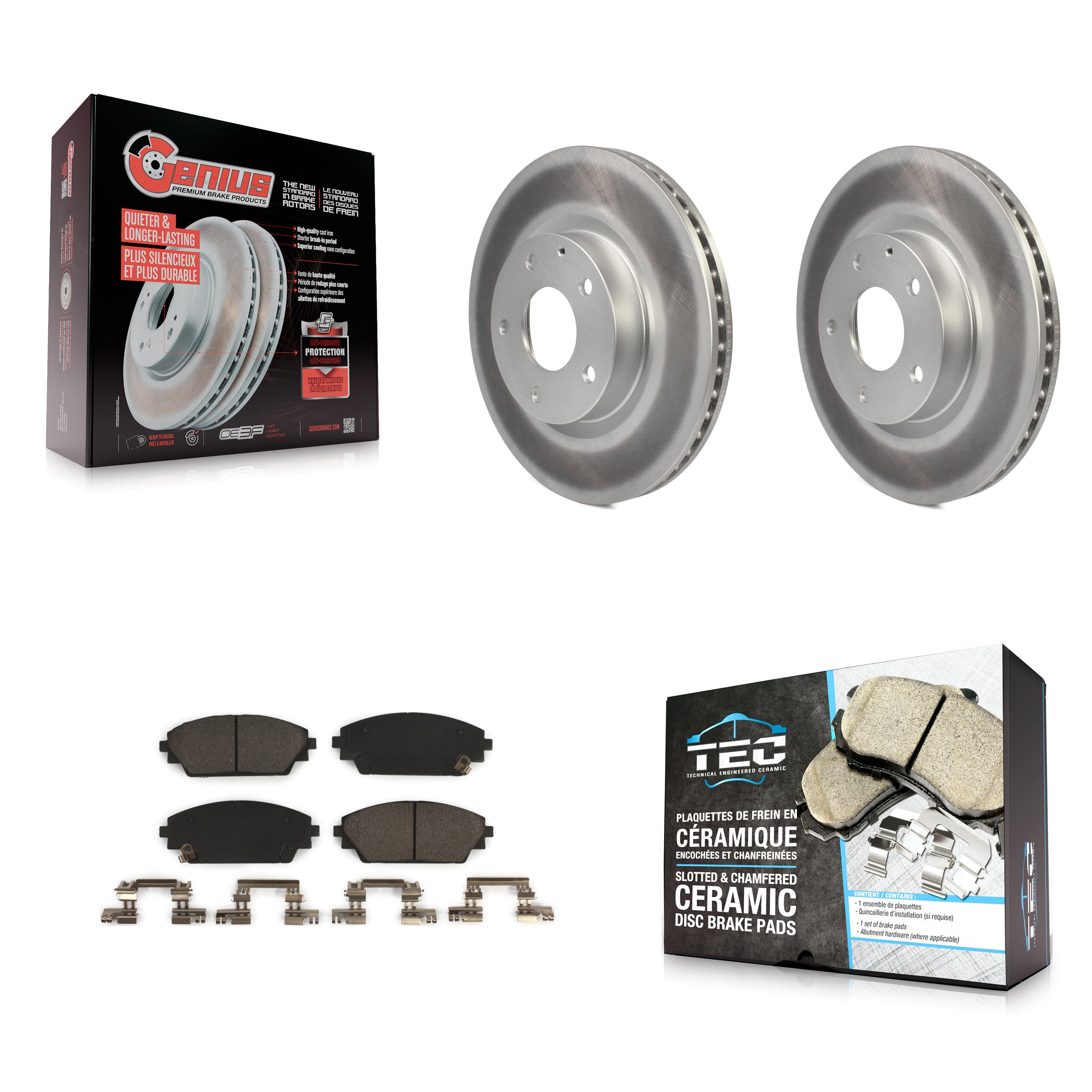 Transit Auto KGT-100532 Disc Brake Kit for 2014-2022 Mazda CX-3, Mazda 3, Mazda 3 Sport - Front