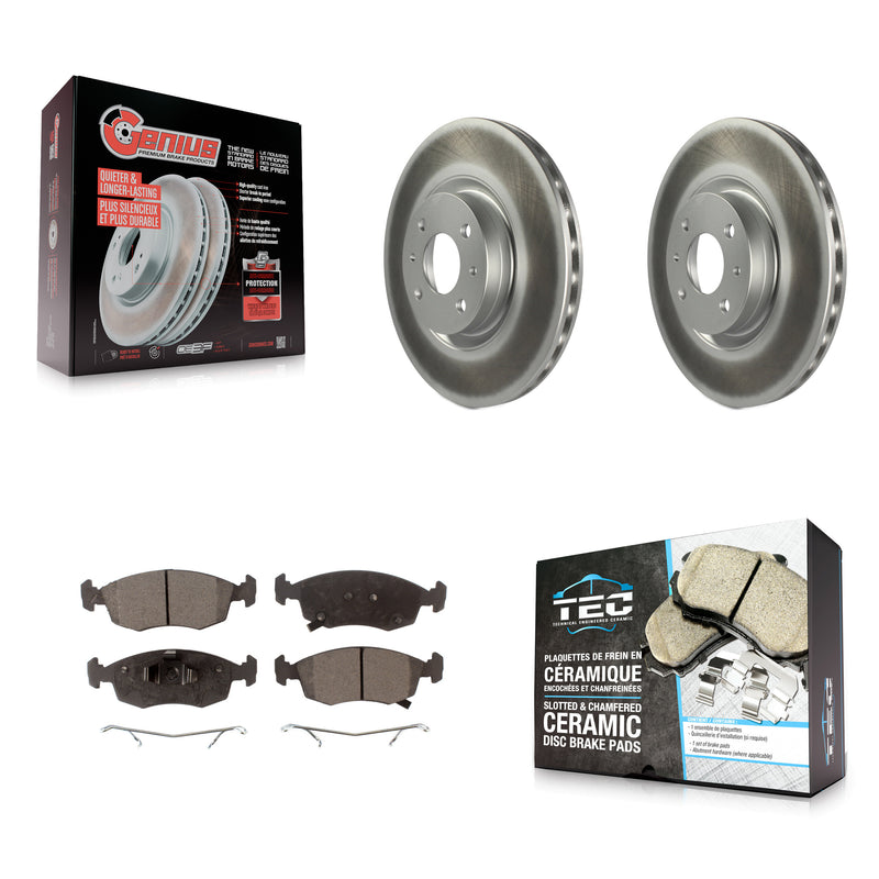 Transit Auto KGT-100537 Disc Brake Kit for 2013-2019 Fiat 500 - Front