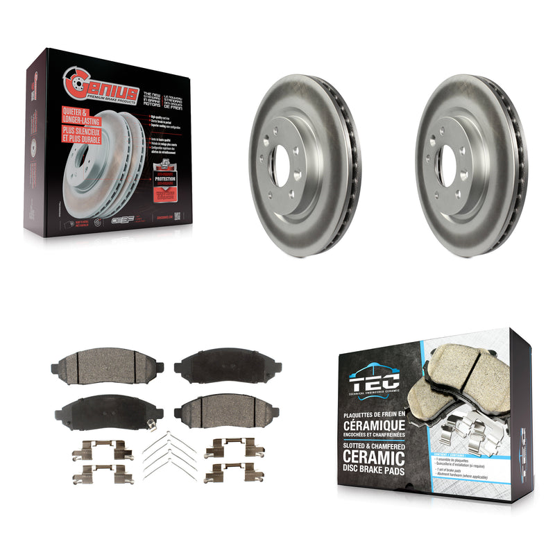 Transit Auto KGT-100538 Disc Brake Kit for 2015 Nissan LEAF - Front