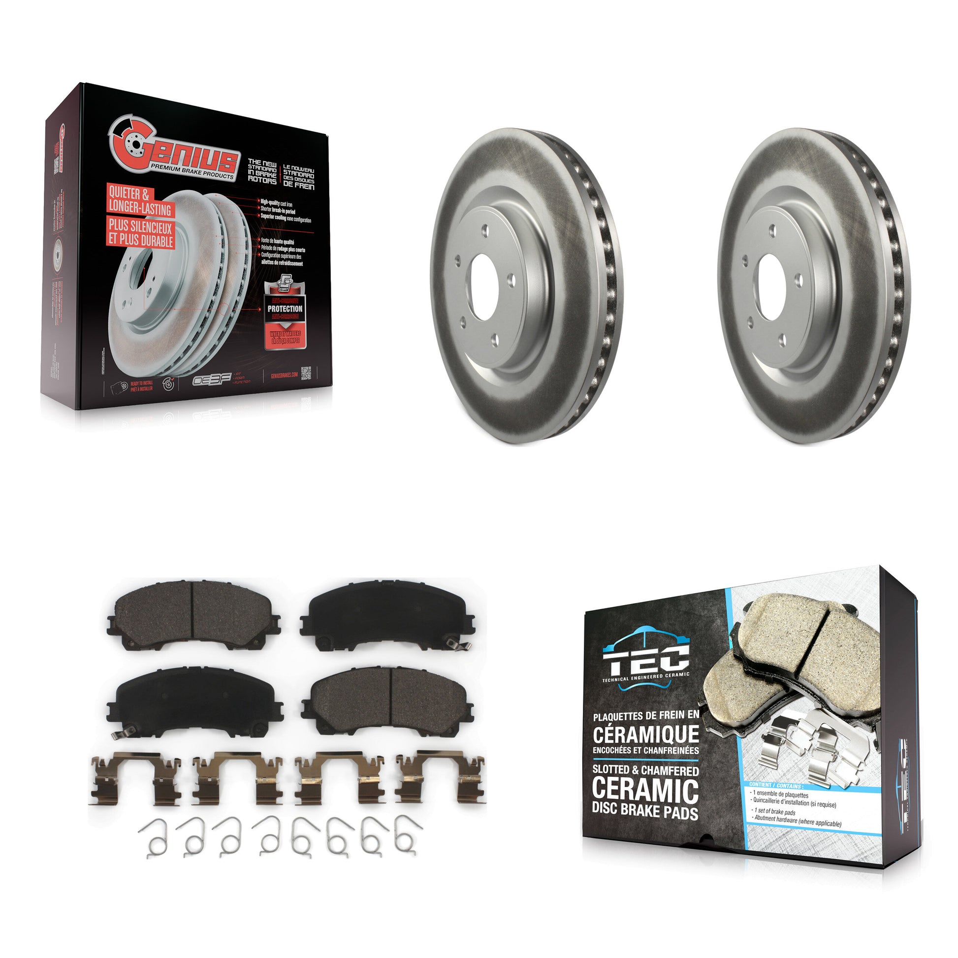Transit Auto KGT-100543 Disc Brake Kit for 2014-2019 Nissan Rogue - Front
