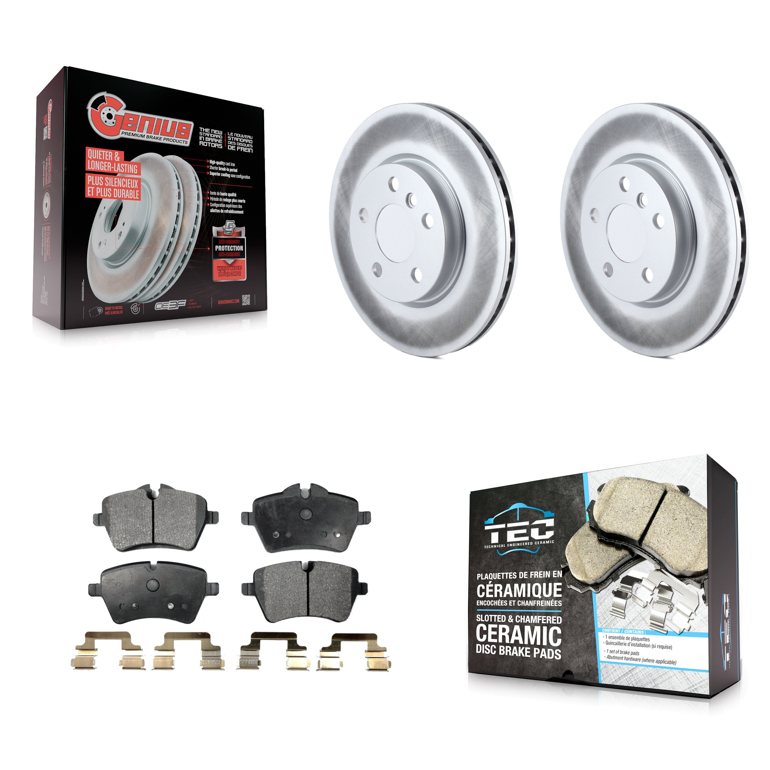Transit Auto KGT-100545 Disc Brake Kit for 2014-2016 Mini Cooper - Front