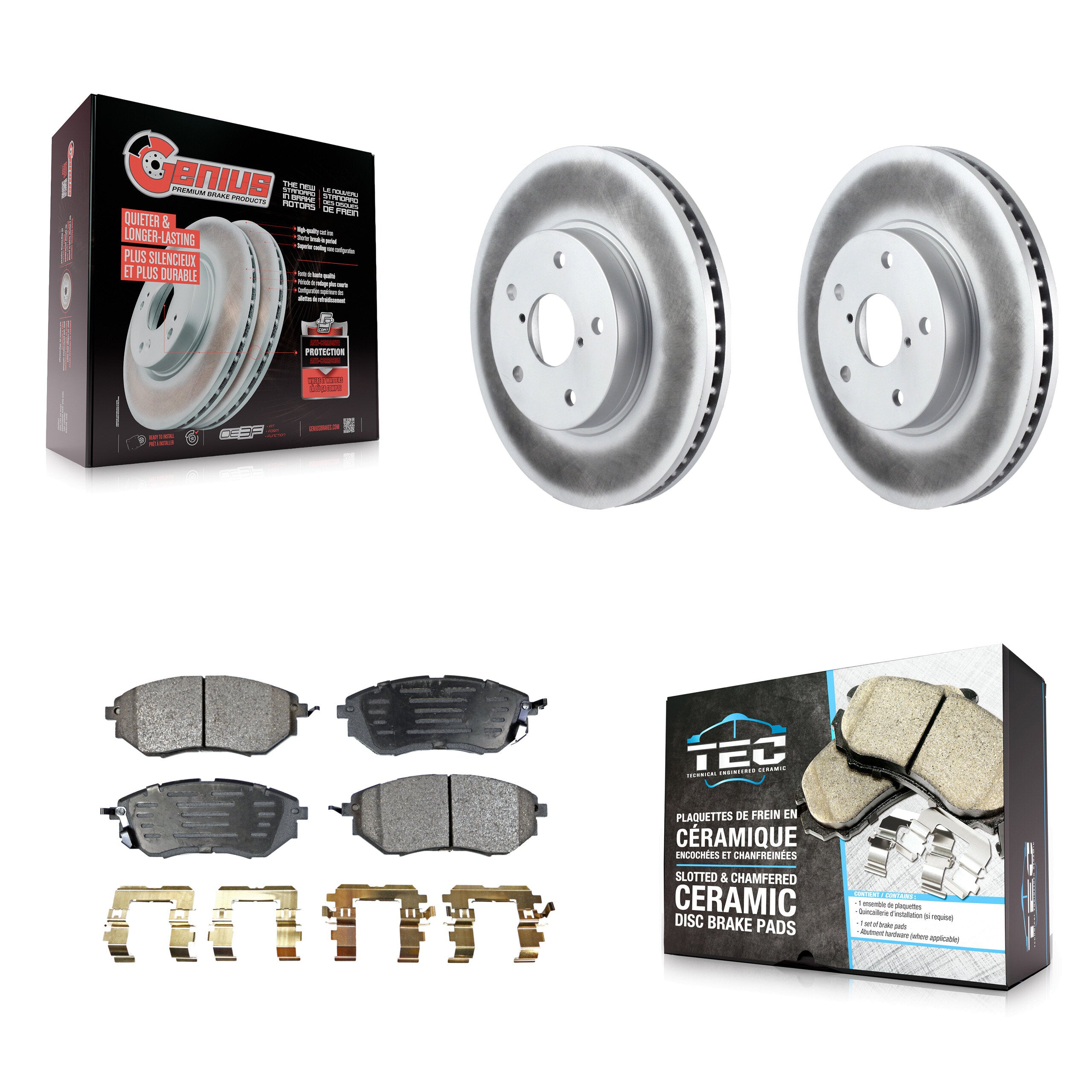 Transit Auto KGT-100547 Disc Brake Kit for 2015 Subaru Legacy - Front