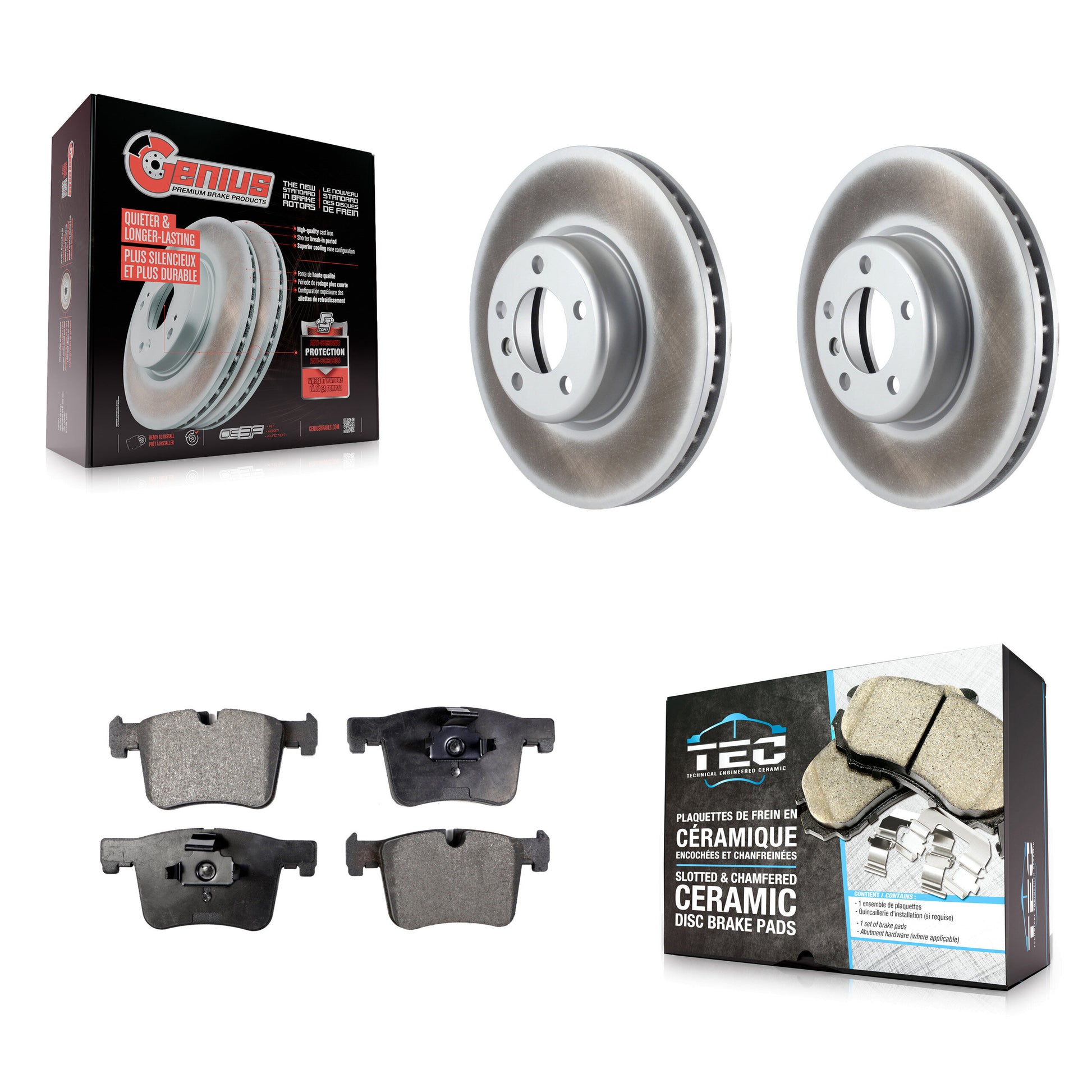 Transit Auto KGT-100557 Disc Brake Kit for 2013-2015 BMW 335i, BMW 335i GT xDrive, BMW 335i xDrive - Front