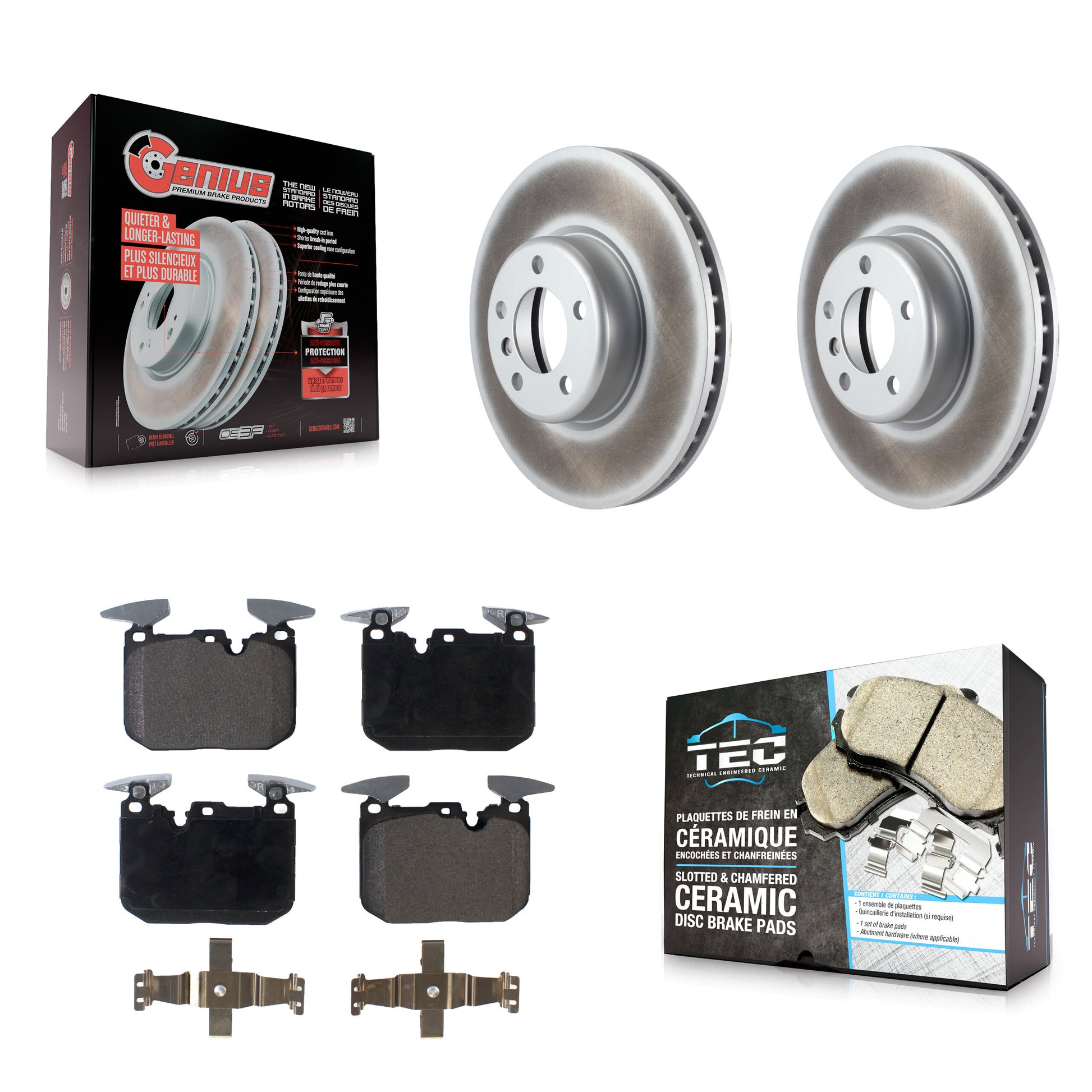 Transit Auto KGT-100558 Disc Brake Kit for 2012-2020 BMW 230i, BMW 230i xDrive and More - Front