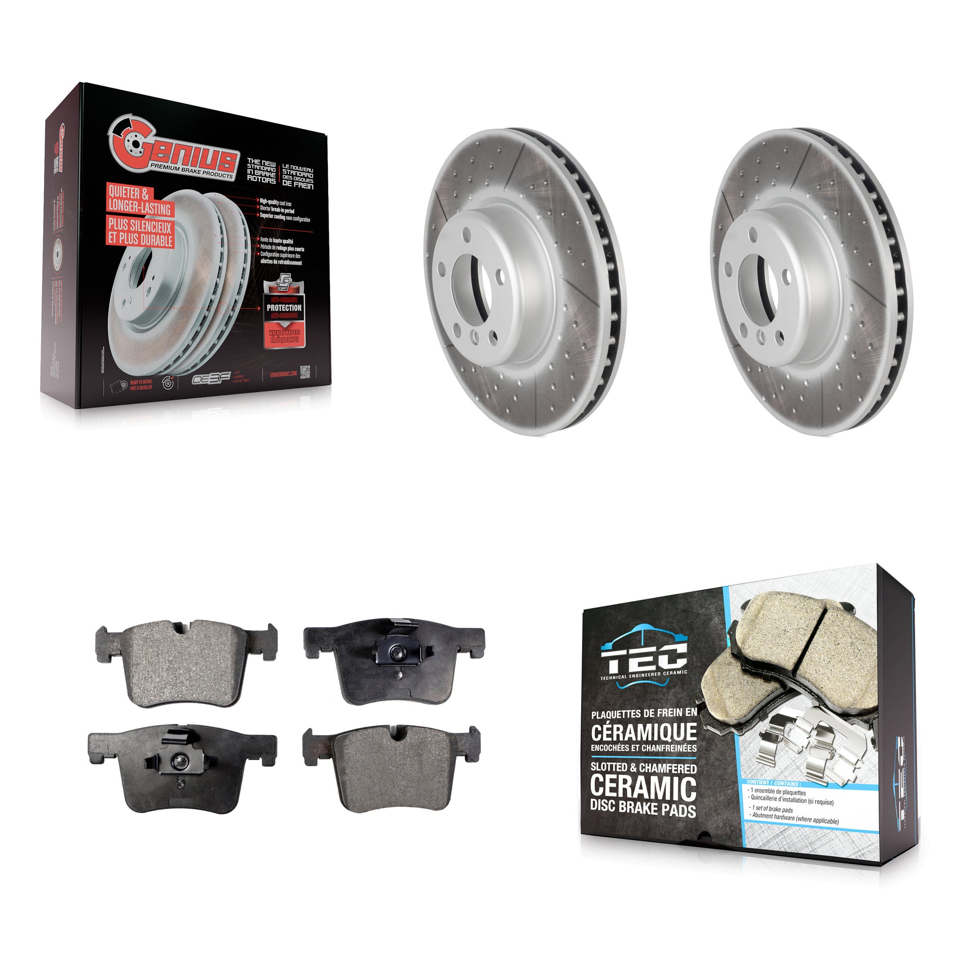 Transit Auto KGT-100560 Disc Brake Kit for 2013-2015 BMW 335i, BMW 335i GT xDrive, BMW 335i xDrive - Front
