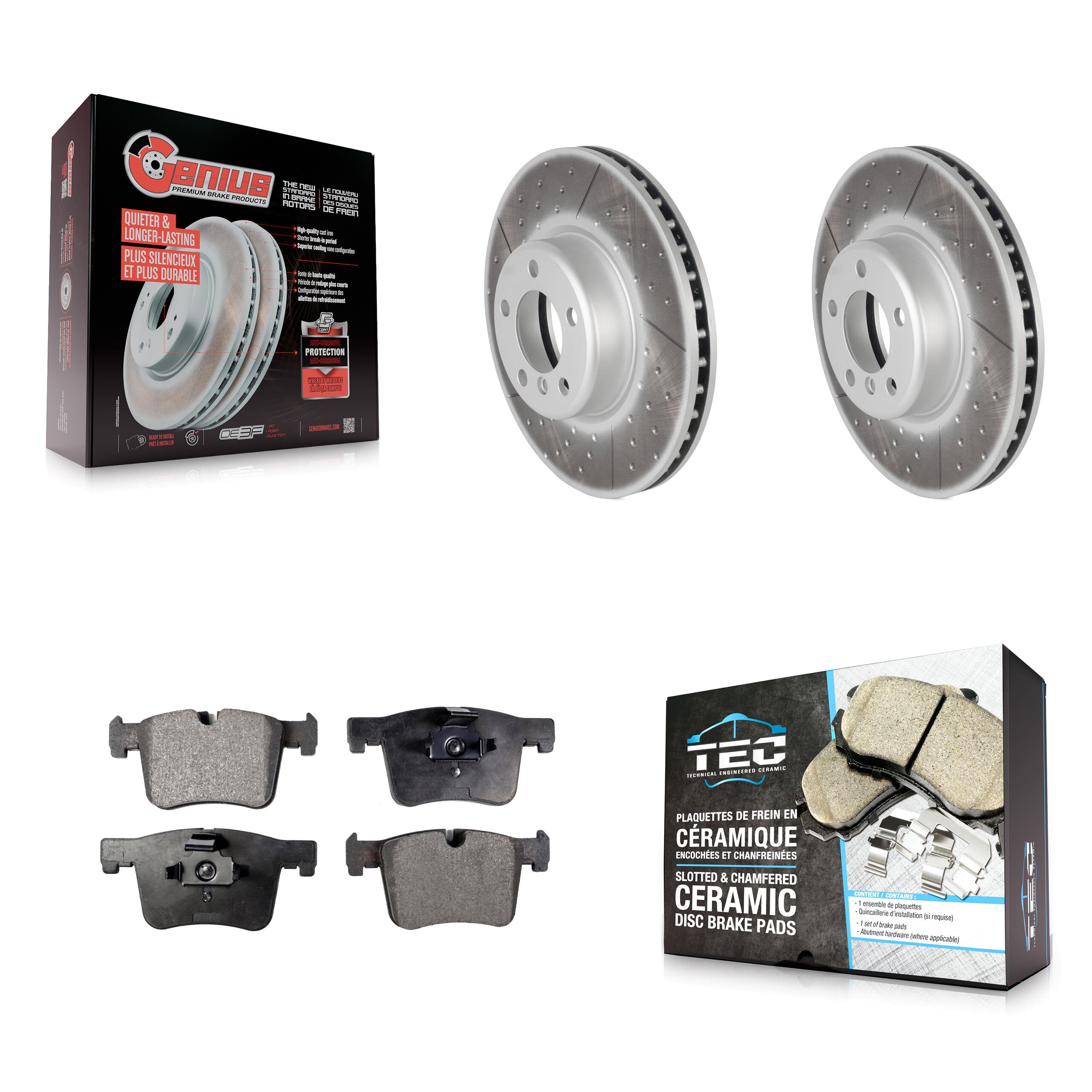 Transit Auto KGT-100560 Disc Brake Kit for 2013-2015 BMW 335i, BMW 335i GT xDrive, BMW 335i xDrive - Front