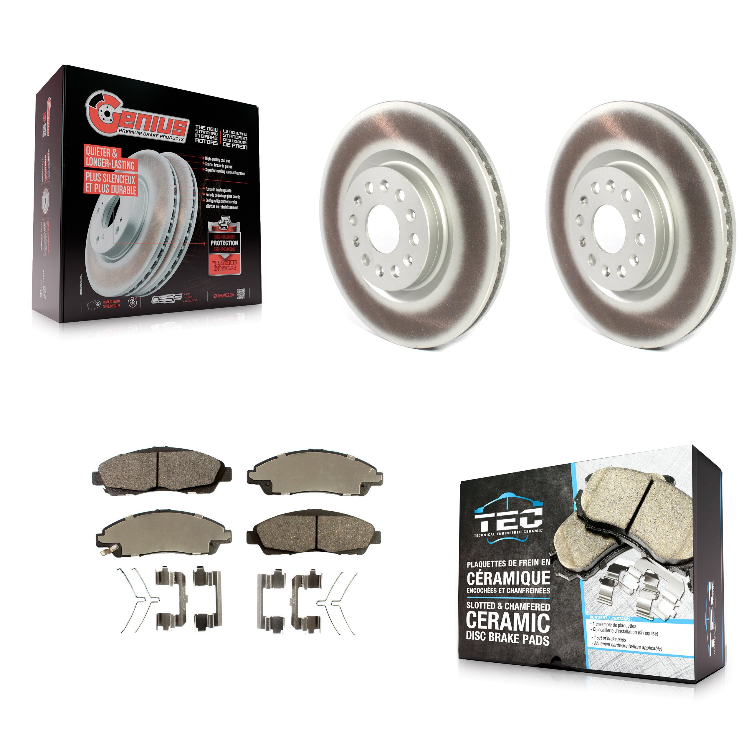 Transit Auto KGT-100563 Disc Brake Kit for 2017-2020 Cadillac XT6, Buick Enclave, Cadillac XT5 - Front
