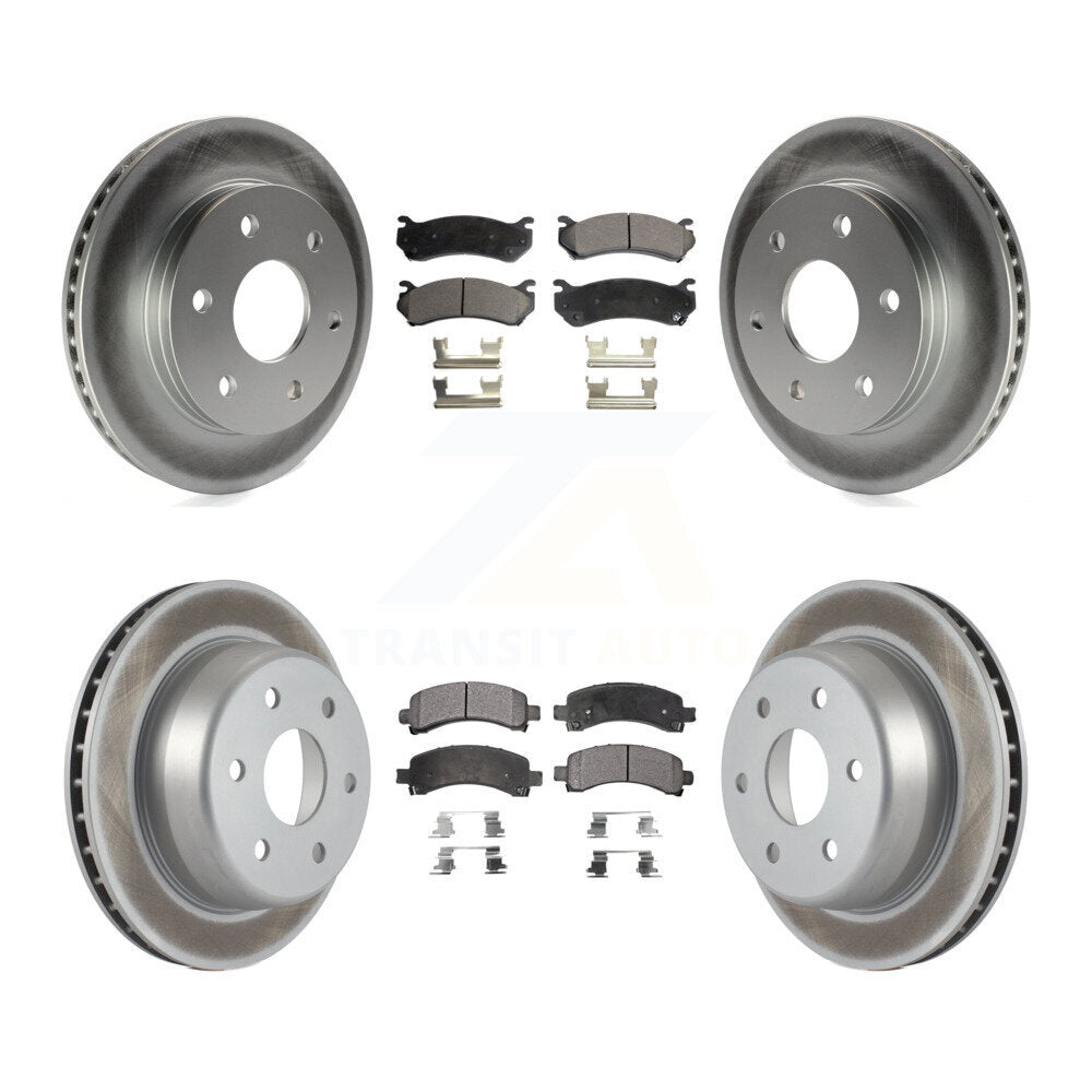 Transit Auto KGT-100594 Disc Brake Kit for 2002-2008 Cadillac Escalade, Chevrolet Avalanche 1500 and More - Front and Rear