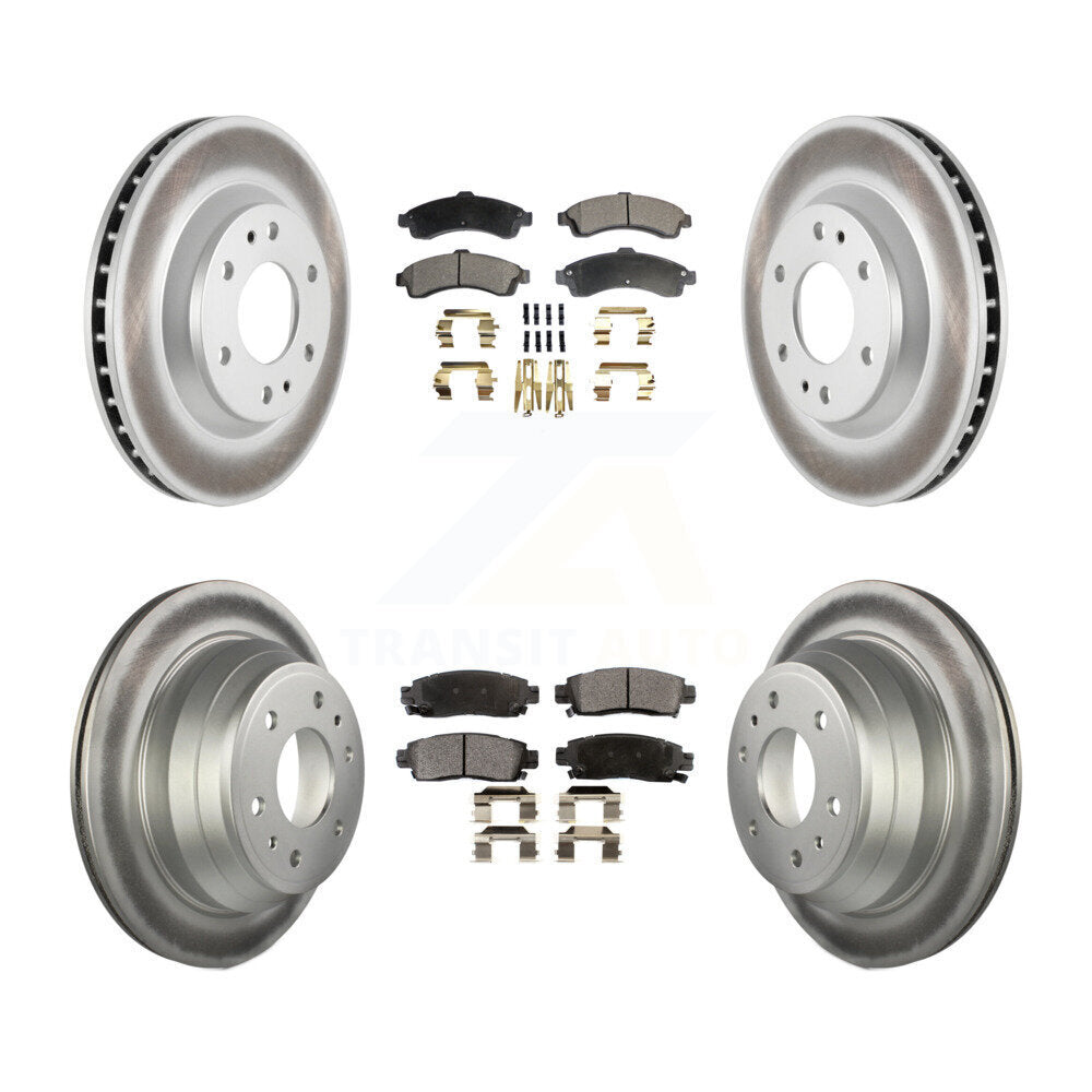 Transit Auto KGT-100604 Disc Brake Kit for 2002-2005 Chevrolet Trailblazer, GMC Envoy and More - Front and Rear