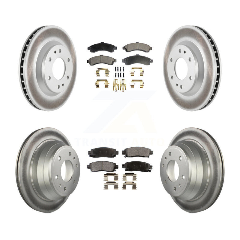 Transit Auto KGT-100604 Disc Brake Kit for 2002-2005 Chevrolet Trailblazer, GMC Envoy and More - Front and Rear