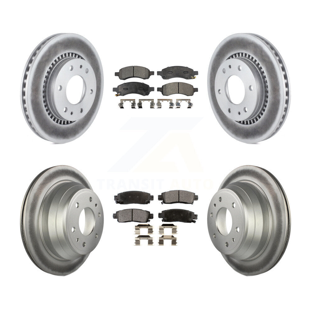 Transit Auto KGT-100628 Disc Brake Kit for 2006-2009 GMC Envoy, Isuzu Ascender and More - Front and Rear