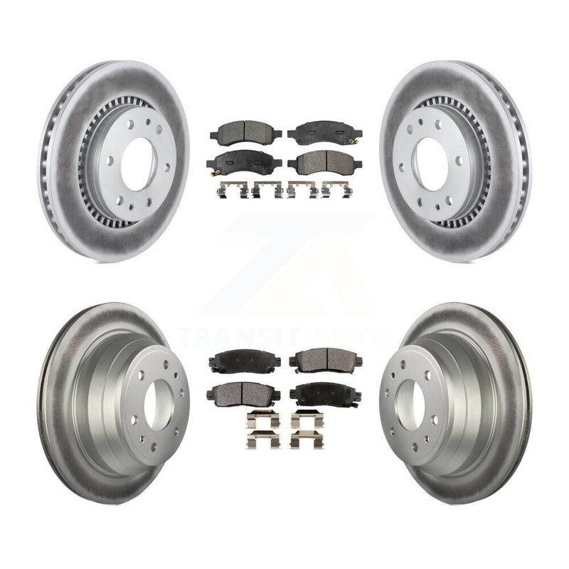 Transit Auto KGT-100628 Disc Brake Kit for 2006-2009 GMC Envoy, Isuzu Ascender and More - Front and Rear