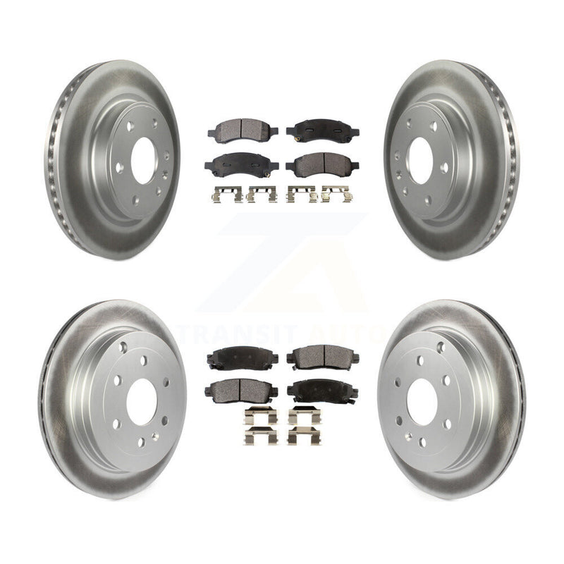 Transit Auto KGT-100637 Disc Brake Kit for 2007-2017 GMC Acadia Limited, Chevrolet Traverse and More - Front and Rear