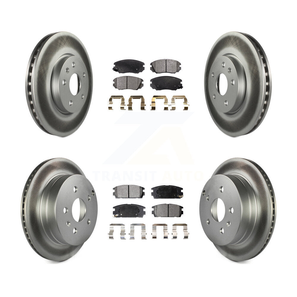 Transit Auto KGT-100644 Disc Brake Kit for 2010-2017 GMC Terrain, Chevrolet Equinox - Front and Rear