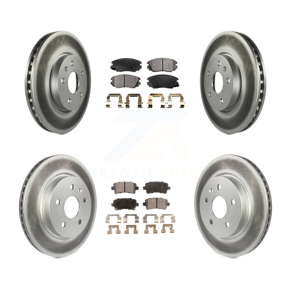 Transit Auto KGT-100645 Disc Brake Kit for 2010-2020 Chevrolet Malibu Limited, Chevrolet Impala and More - Front and Rear