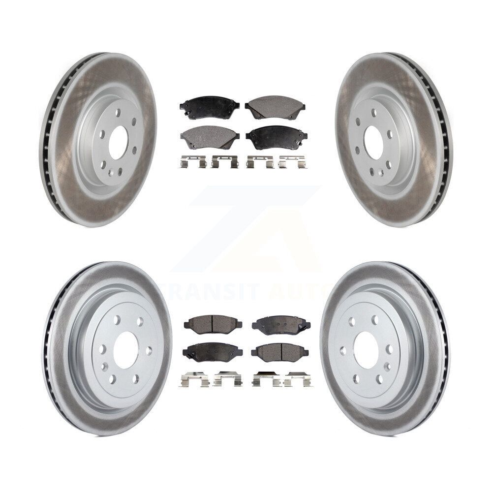 Transit Auto KGT-100646 Disc Brake Kit for 2010-2016 Saab 9-4X, Cadillac SRX - Front and Rear