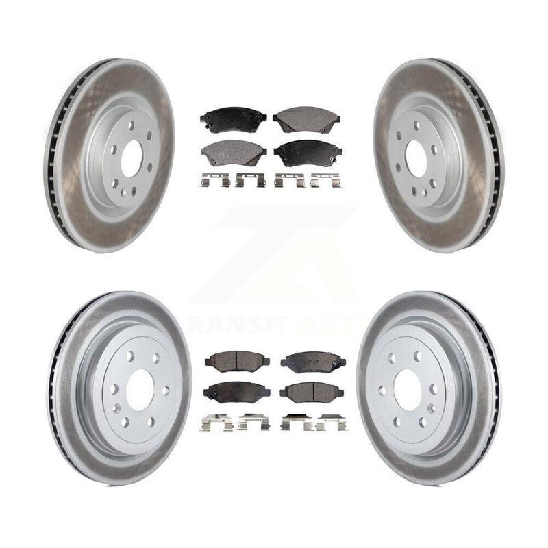 Transit Auto KGT-100646 Disc Brake Kit for 2010-2016 Saab 9-4X, Cadillac SRX - Front and Rear