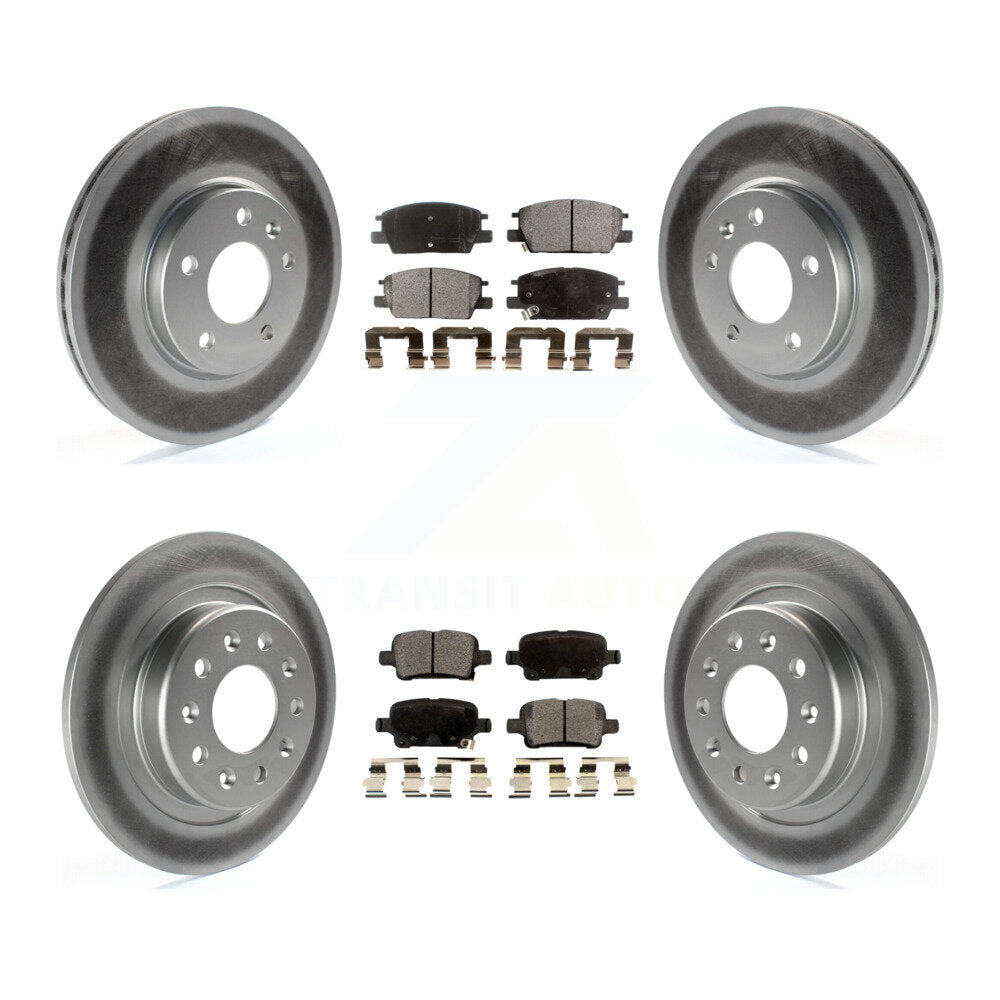 Transit Auto KGT-100655 Disc Brake Kit for 2016-2020 Chevrolet Equinox, GMC Terrain and More - Front and Rear