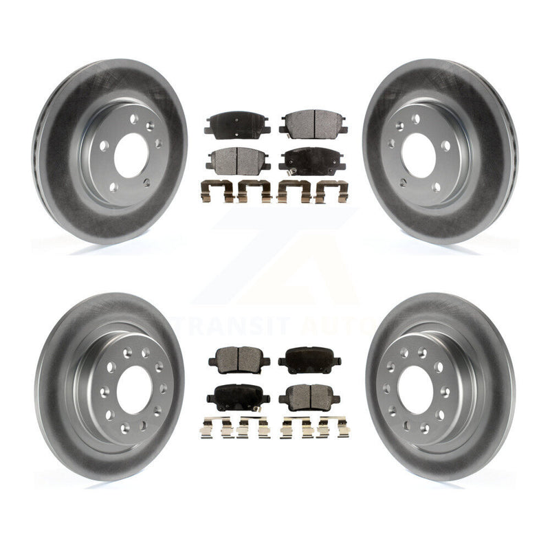 Transit Auto KGT-100655 Disc Brake Kit for 2016-2020 Chevrolet Equinox, GMC Terrain and More - Front and Rear