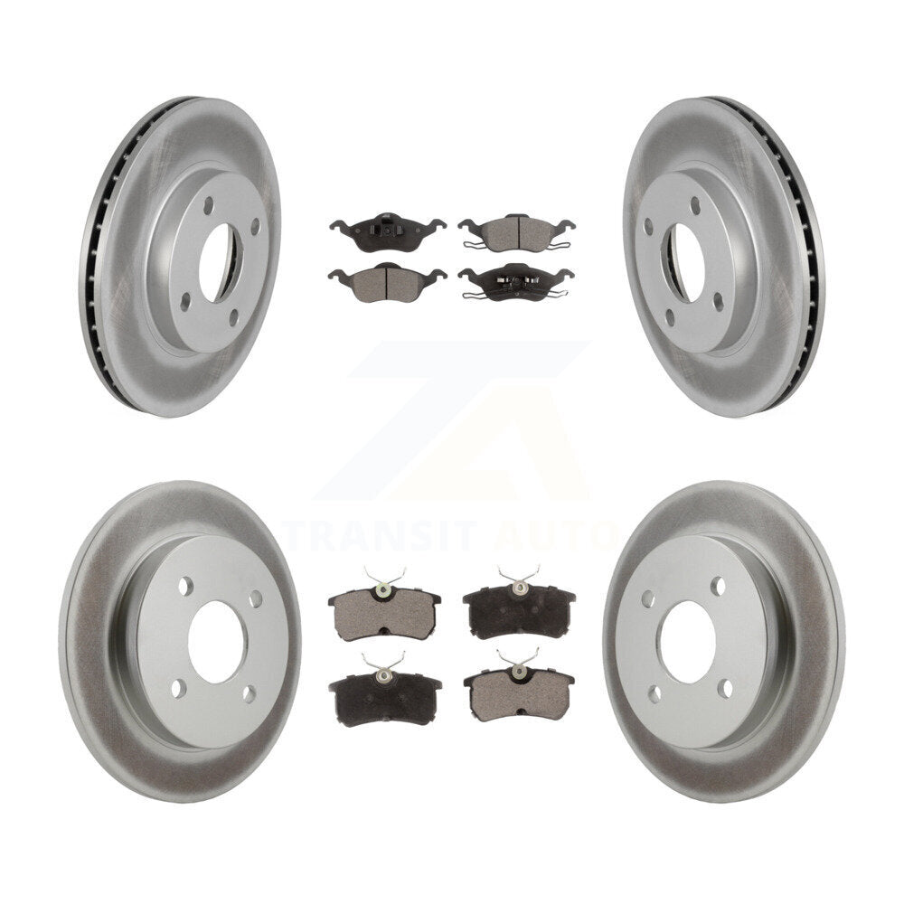 Transit Auto KGT-100667 Disc Brake Kit for 2000-2004 Ford Focus - Front and Rear