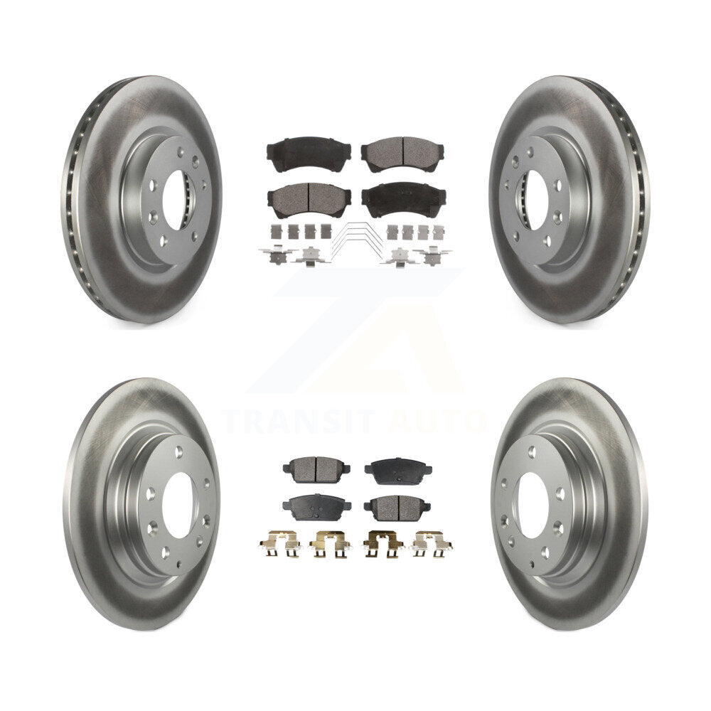 Transit Auto KGT-100696 Disc Brake Kit for 2006-2013 Mazda 6, Lincoln MKZ and More - Front and Rear