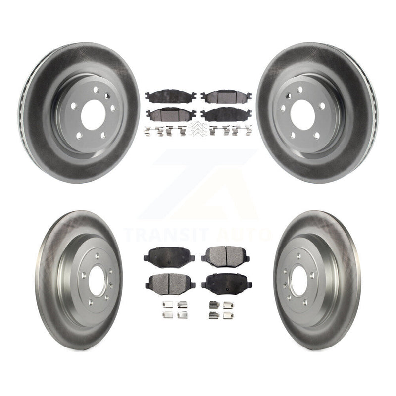 Transit Auto KGT-100713 Disc Brake Kit for 2009-2019 Ford Explorer, Ford Flex and More - Front and Rear