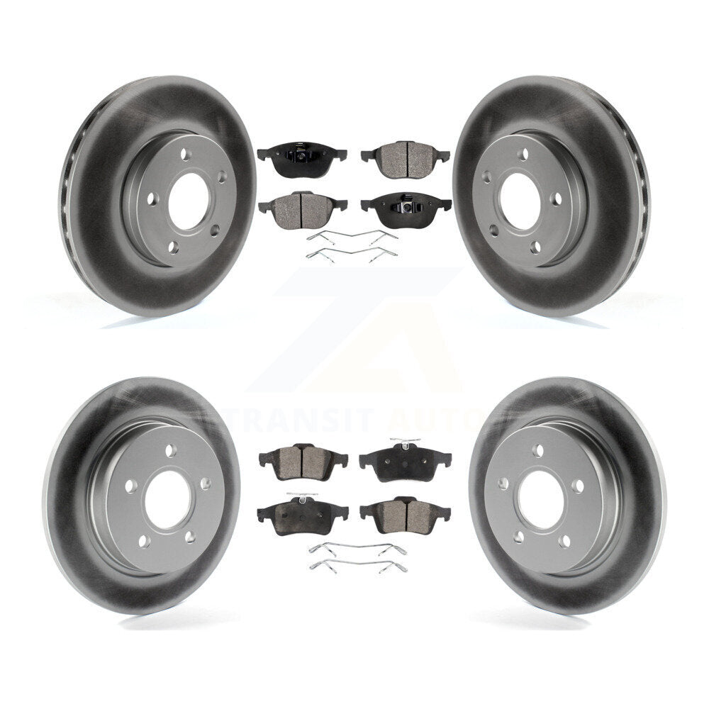 Transit Auto KGT-100720 Disc Brake Kit for 2012-2018 Ford Focus - Front and Rear