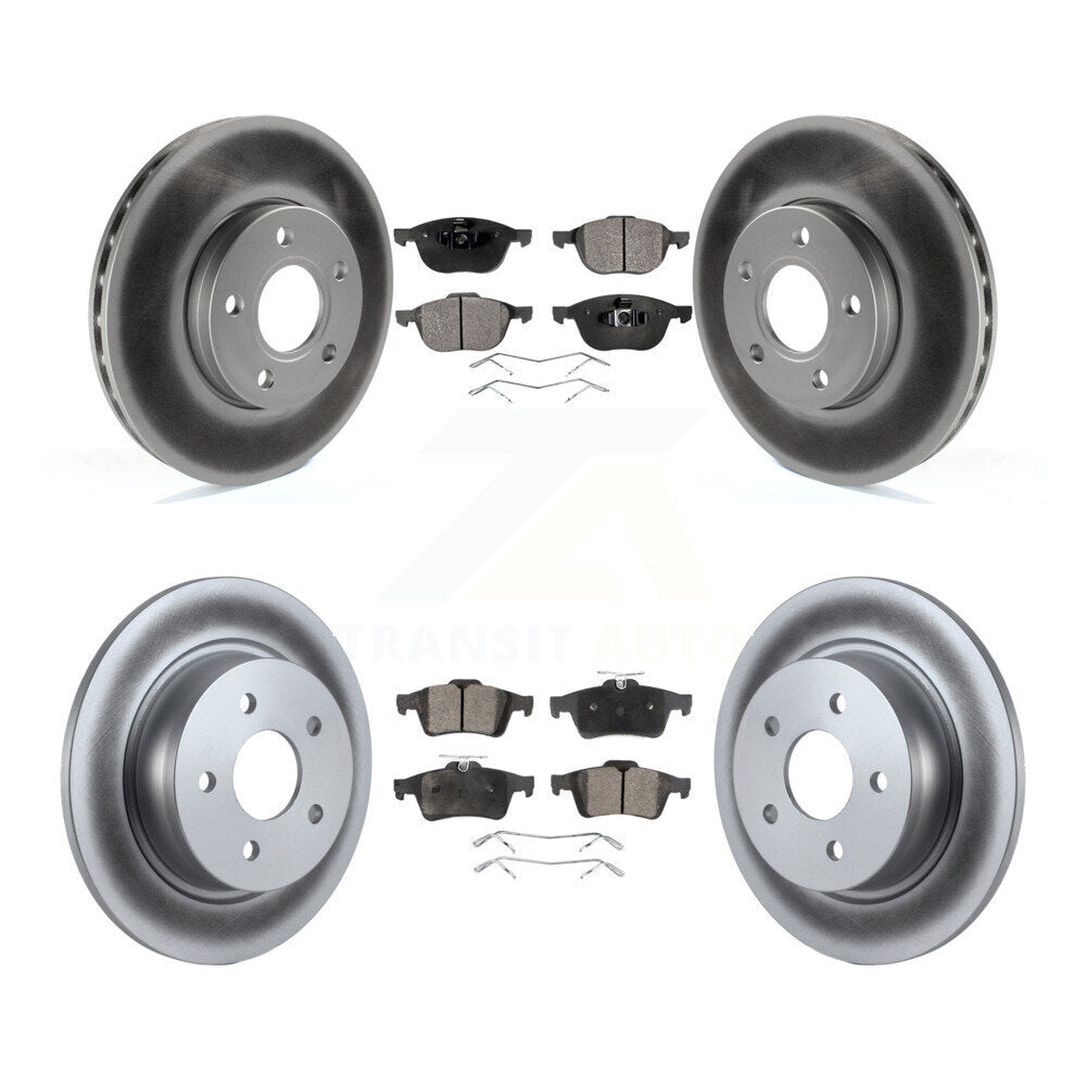 Transit Auto KGT-100721 Disc Brake Kit for 2013-2018 Ford C-Max - Front and Rear