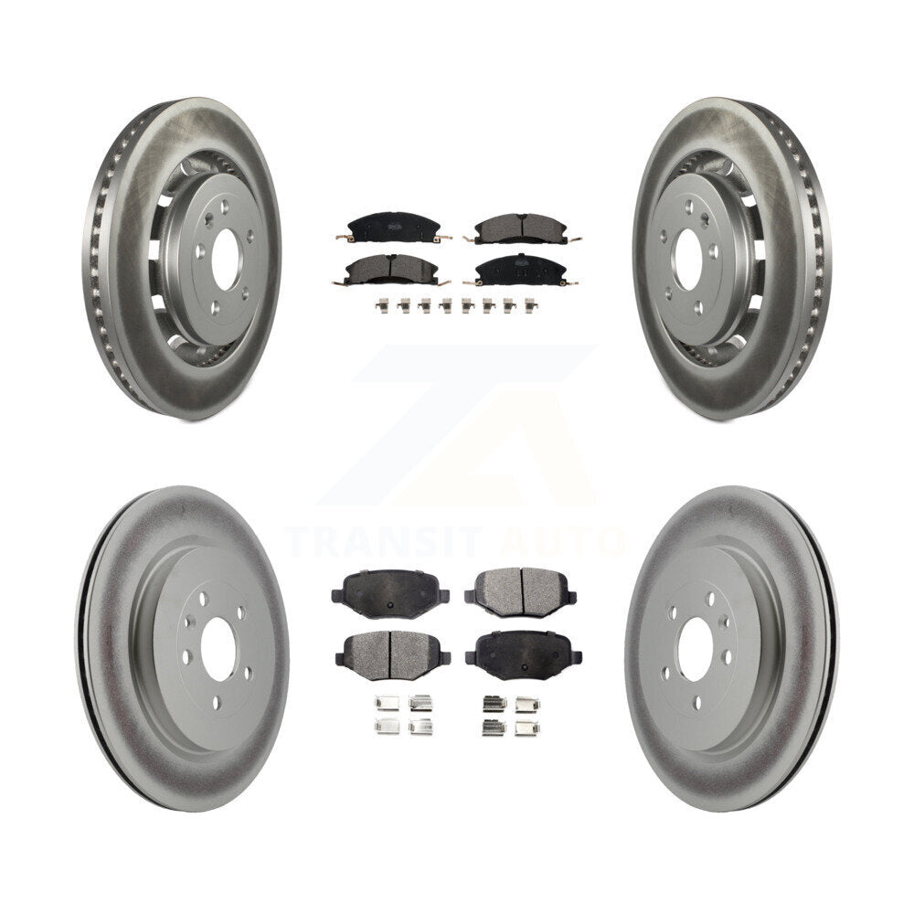 Transit Auto KGT-100723 Disc Brake Kit for 2012-2019 Ford Taurus, Lincoln MKT and More - Front and Rear