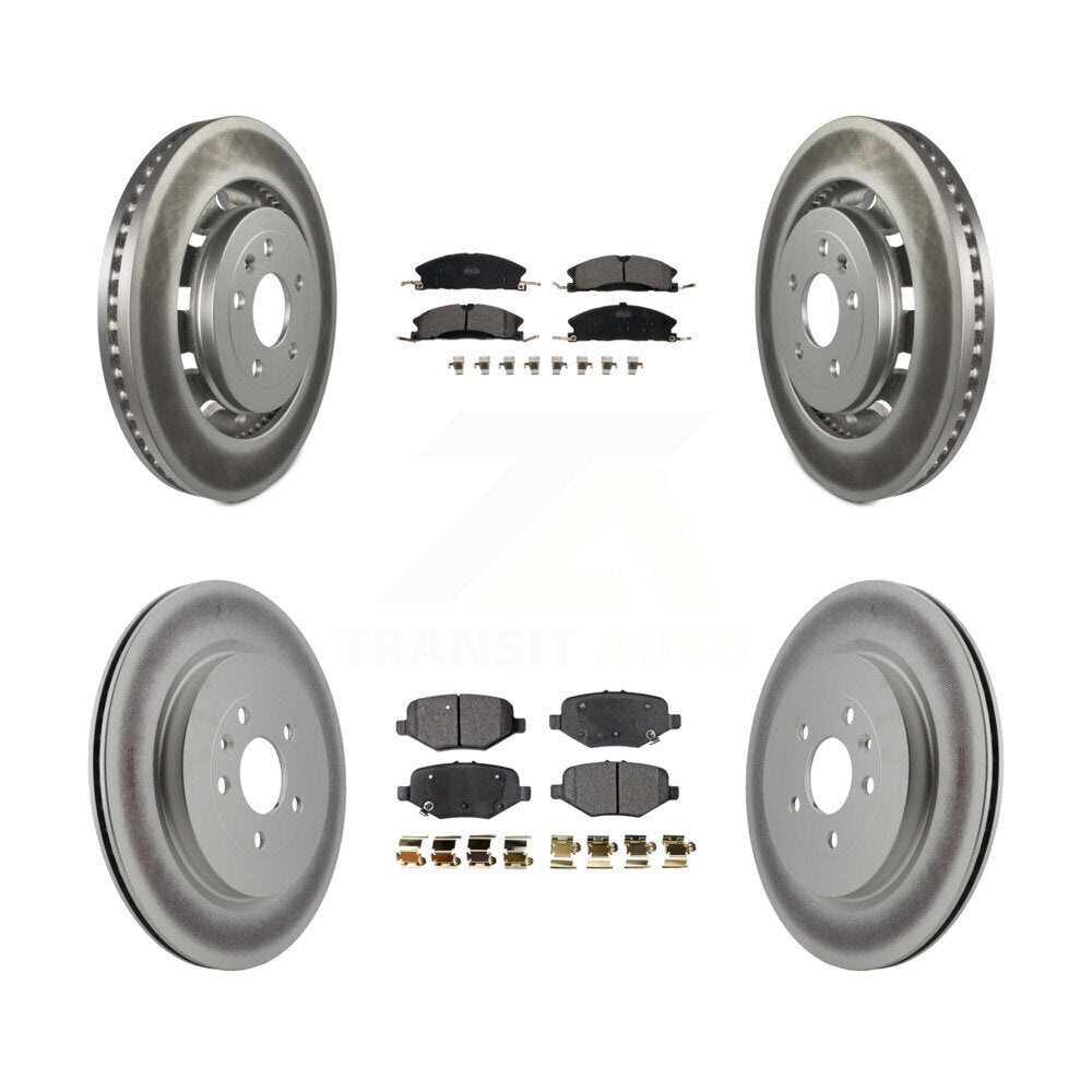 Transit Auto KGT-100724 Disc Brake Kit for 2012-2019 Ford Taurus, Ford Explorer and More - Front and Rear
