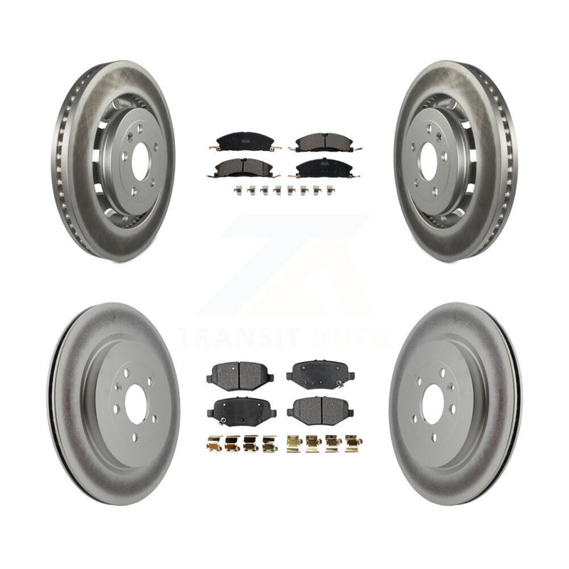 Transit Auto KGT-100724 Disc Brake Kit for 2012-2019 Ford Taurus, Ford Explorer and More - Front and Rear