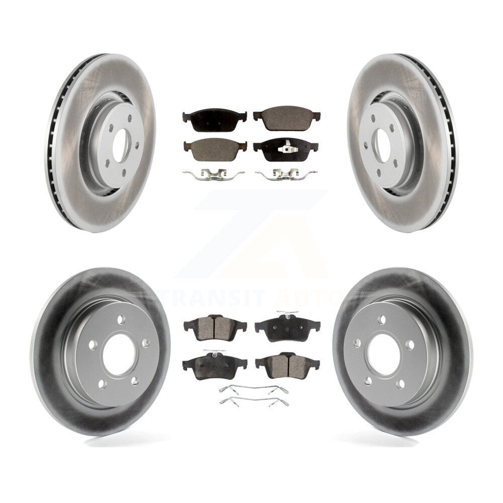 Transit Auto KGT-100733 Disc Brake Kit for 2013-2018 Ford Focus - Front and Rear