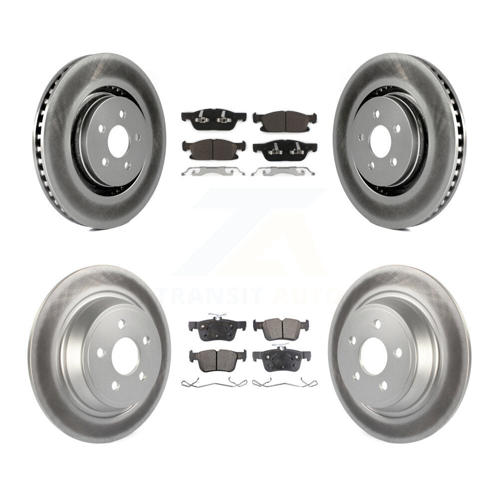 Transit Auto KGT-100737 Disc Brake Kit for 2015-2023 Ford Edge, Lincoln Nautilus, Lincoln MKX - Front and Rear