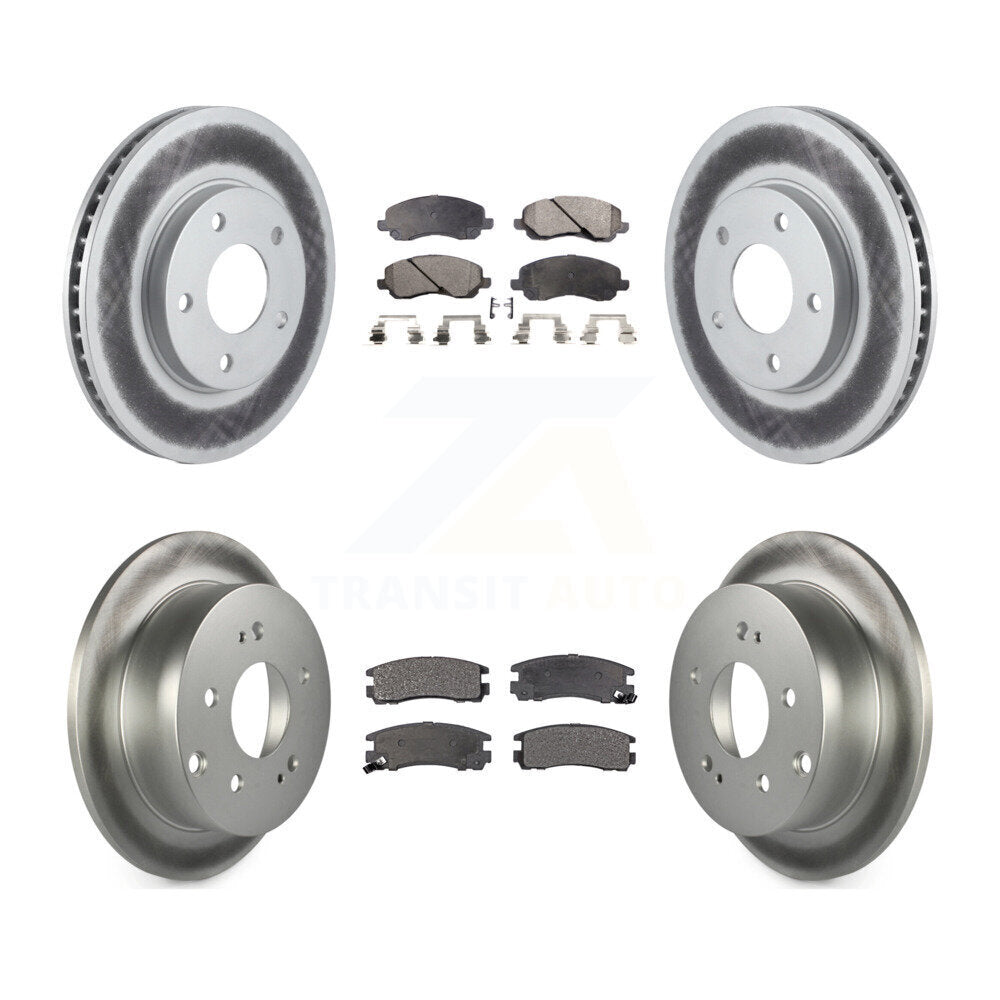 Transit Auto KGT-100747 Disc Brake Kit for 2004-2012 Mitsubishi Galant - Front and Rear